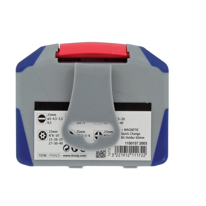 coffret antichoc et clip attache ceinture coffret embouts Tivoly