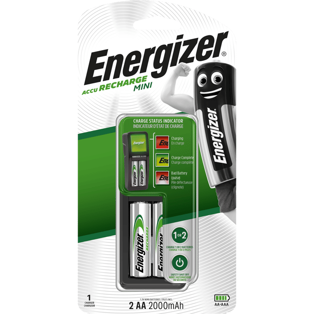 Mini chargeur  2 piles aa / aaa ENERGIZER