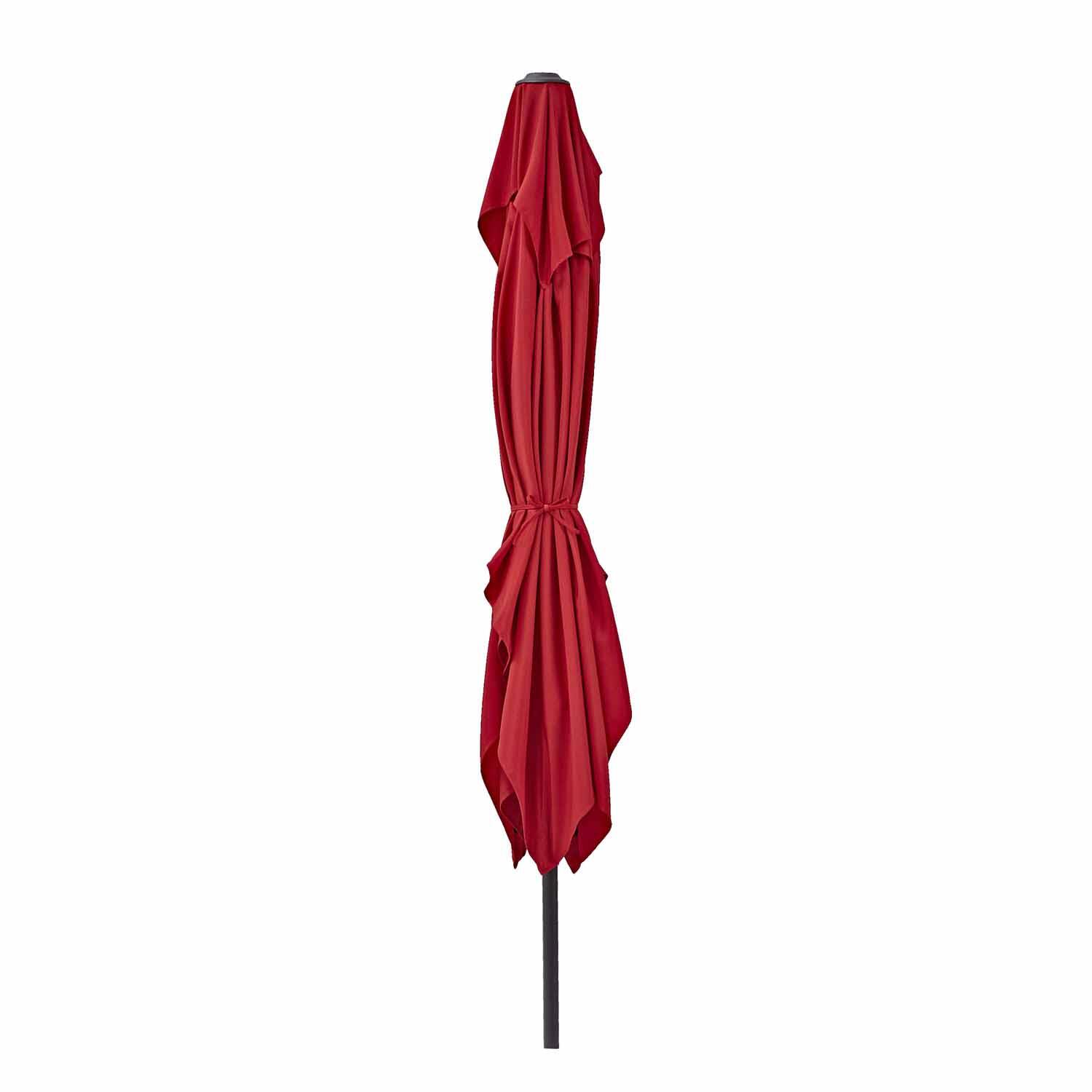 Parasol droit rectangulaire rouge Avea NATERIAL L.300 x l.194 cm - 3