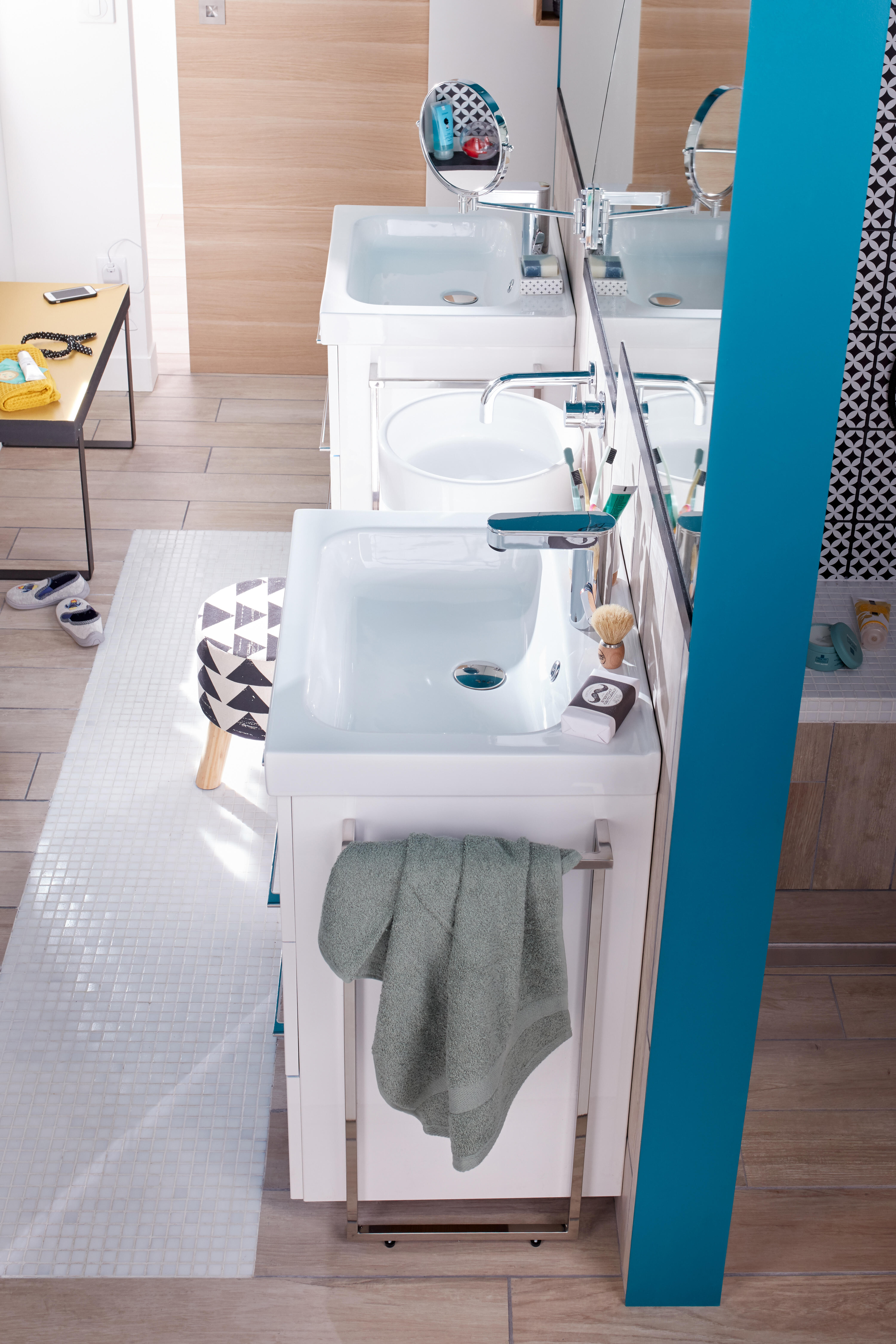 Cadre porte-serviette, l.32cm, Chrome, Remix - 3