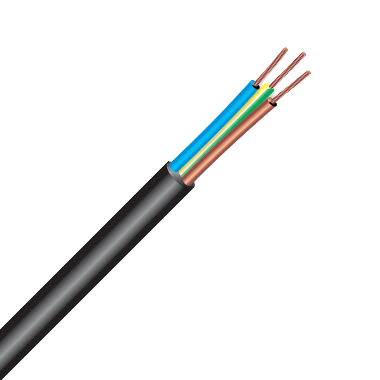 Cavo elettrico flessibile H05VV-F 3 x 1.5 mm² L 1 m ELECTRALINE nero vendita al metro - 3