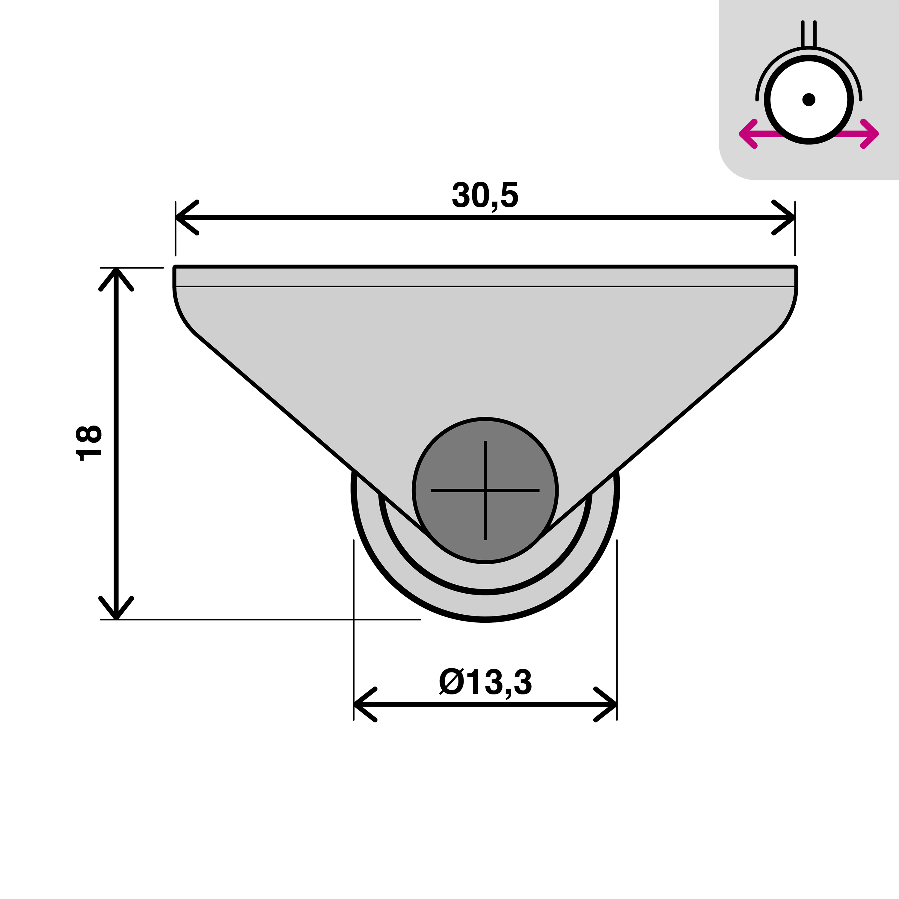 8 rodas interior STANDERS MONO 13MM 8KG BRANCO - 4