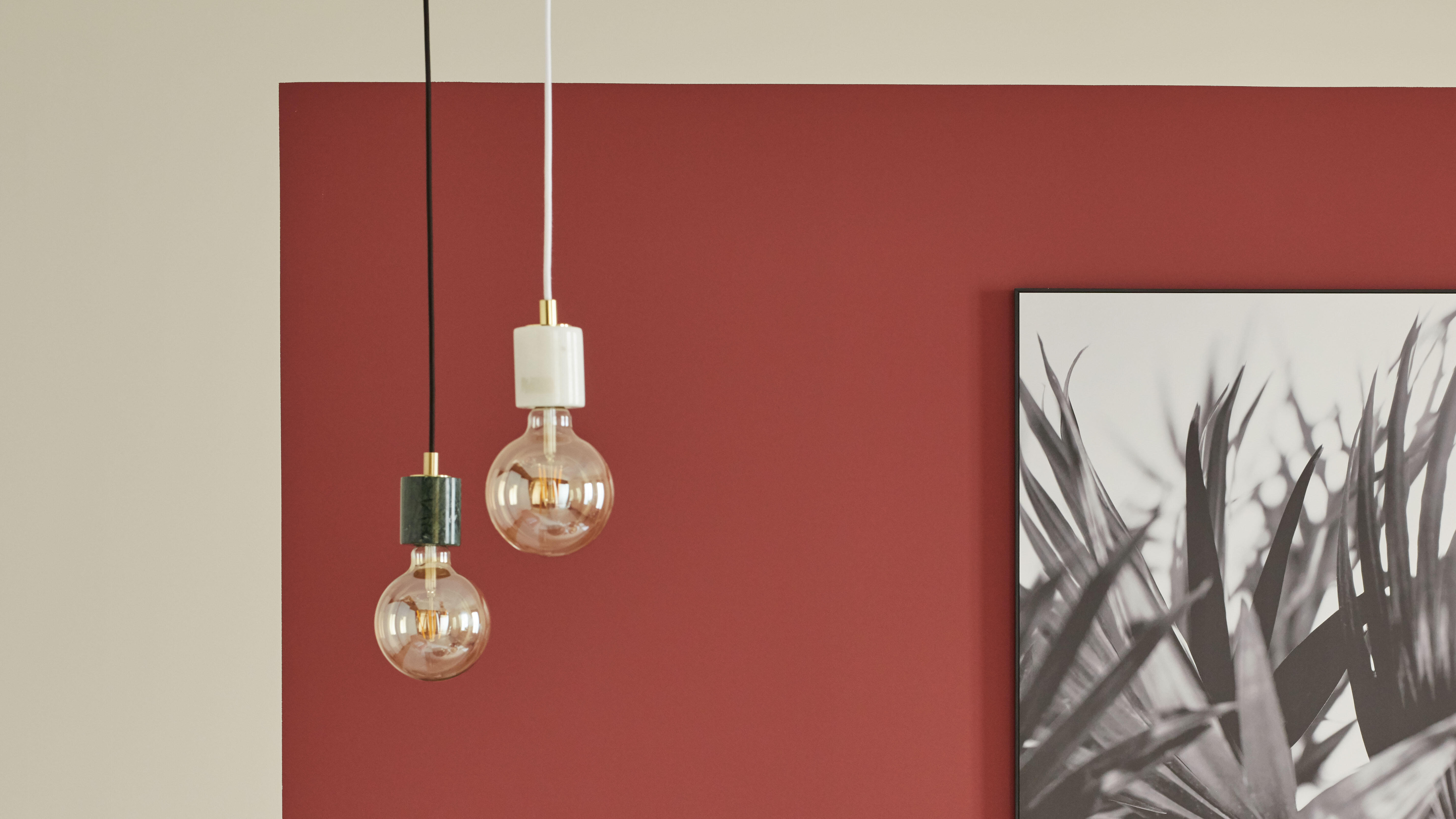Suspension Siv, marbre, blanc, Diam.6 cm, E27 - 3