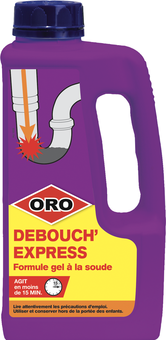 Déboucheur soude en gel industriel 1l