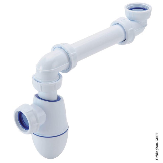 Siphon pour lavabo gain de place, Diam.1