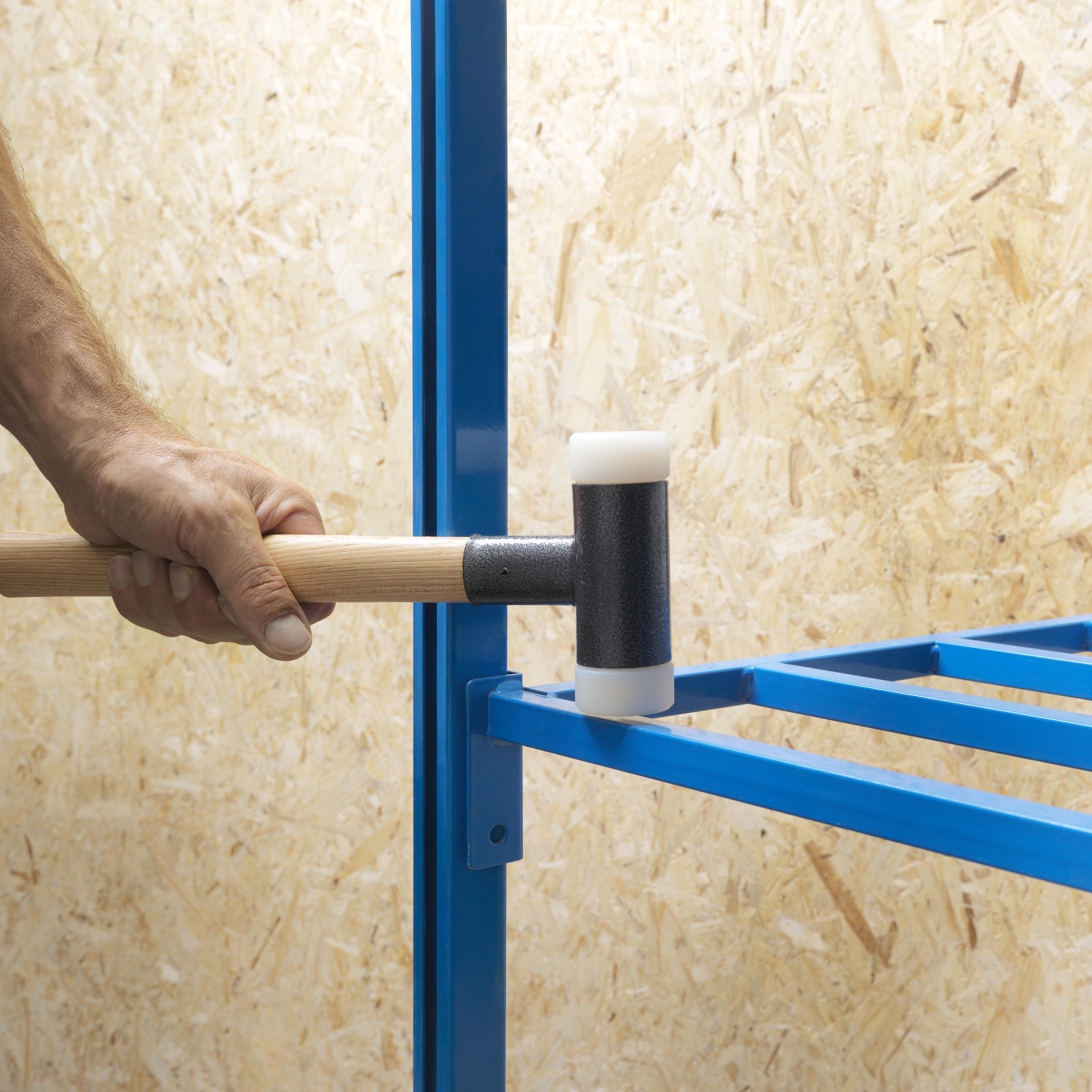 Młotek gumowy dwustronny  czarno biały 450 g Dexter - 4