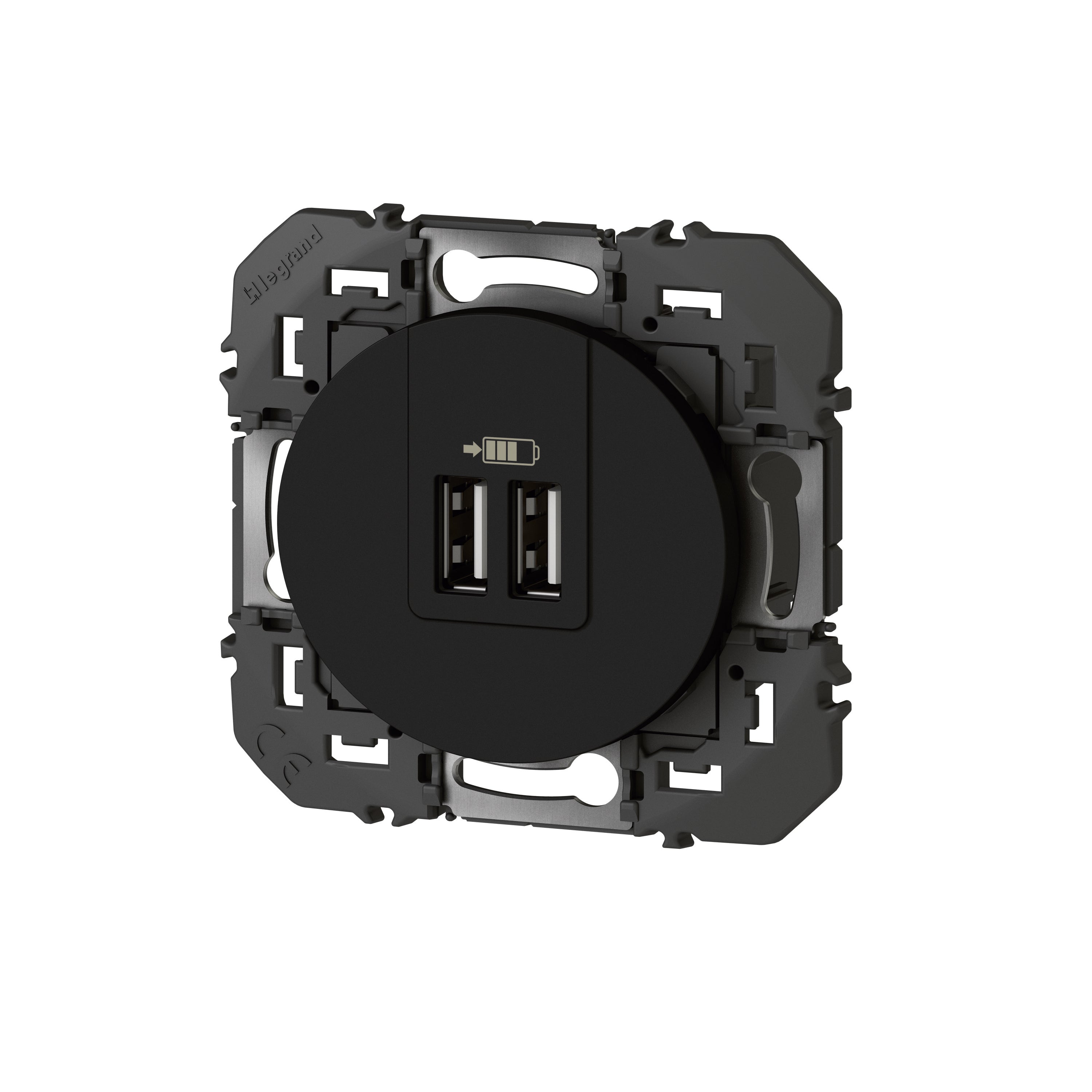 Prise chargeur usb A Dooxie, LEGRAND, noir - 2
