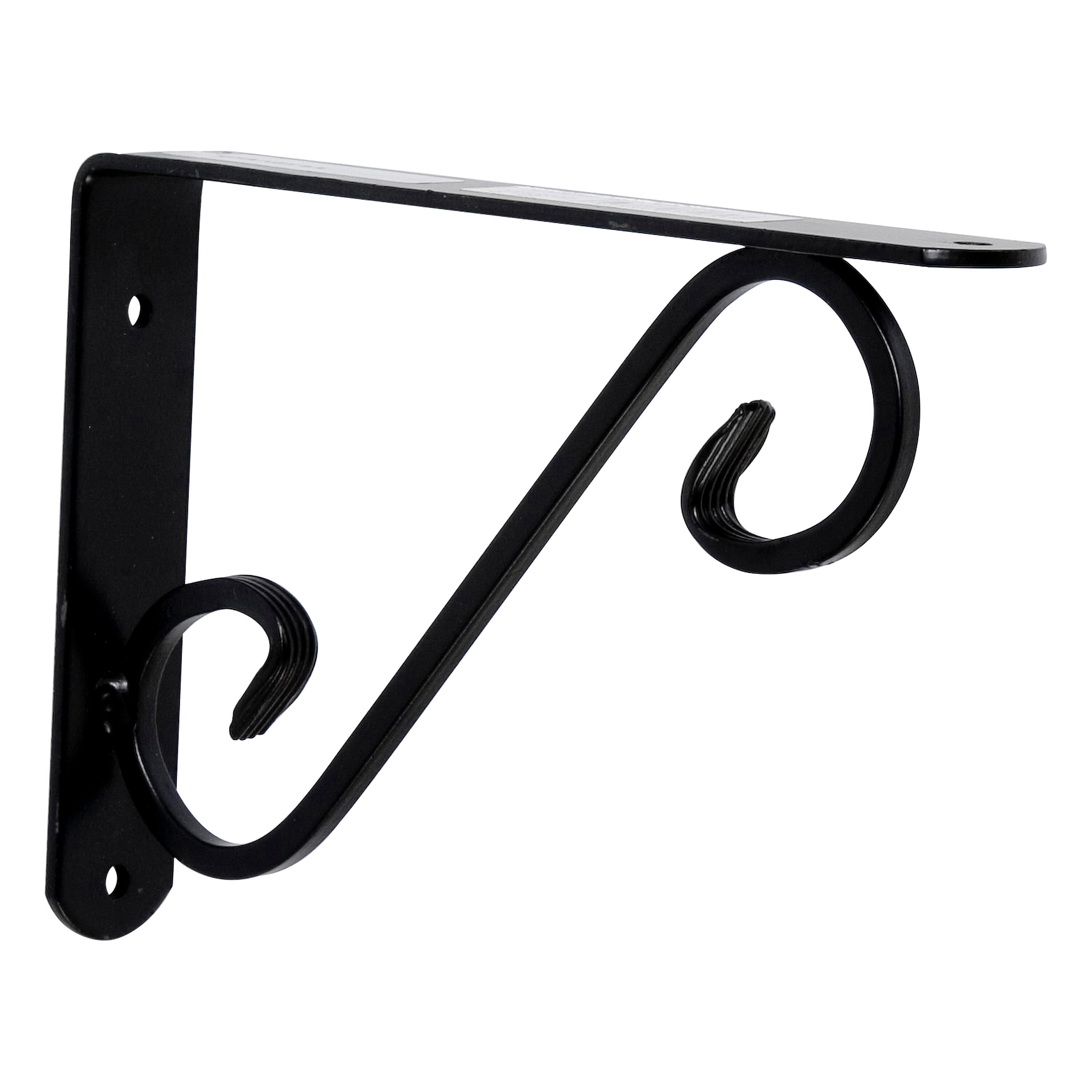 Equerre Prestige acier enduit de résine époxy noir, H.28 x P.33 cm - 2