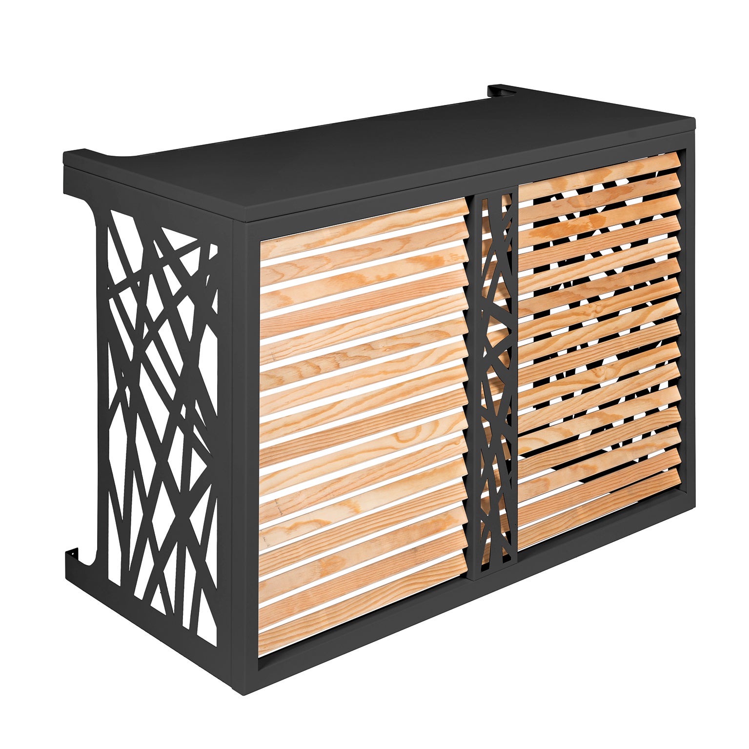 Cacheclimatiseur, DEVAUX Mixte bois aluminium anthracite, l.102 x H.78 — free download