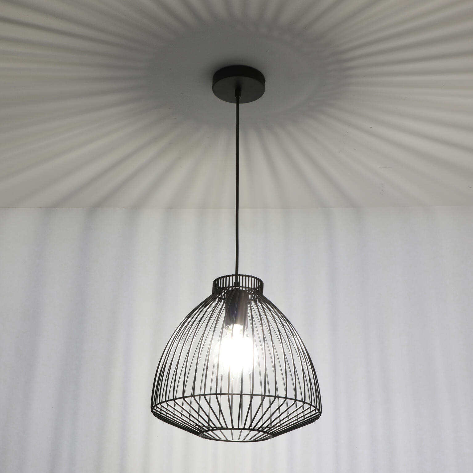 Suspension Linz acier, noir, Diam.31.5 cm, E27 - 4