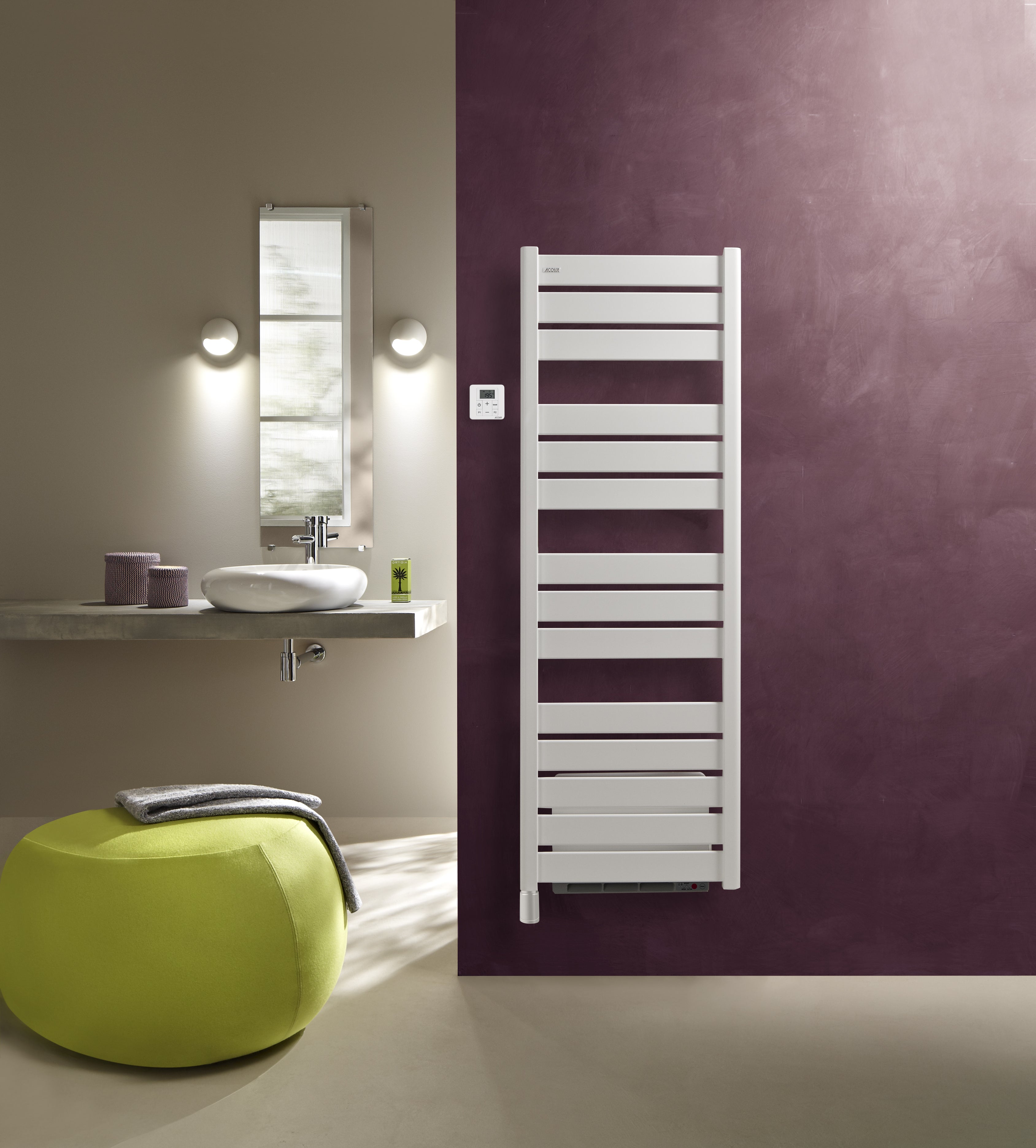 Sèche-serviettes électrique avec soufflerie ACOVA Madras air 750+1000W - 2