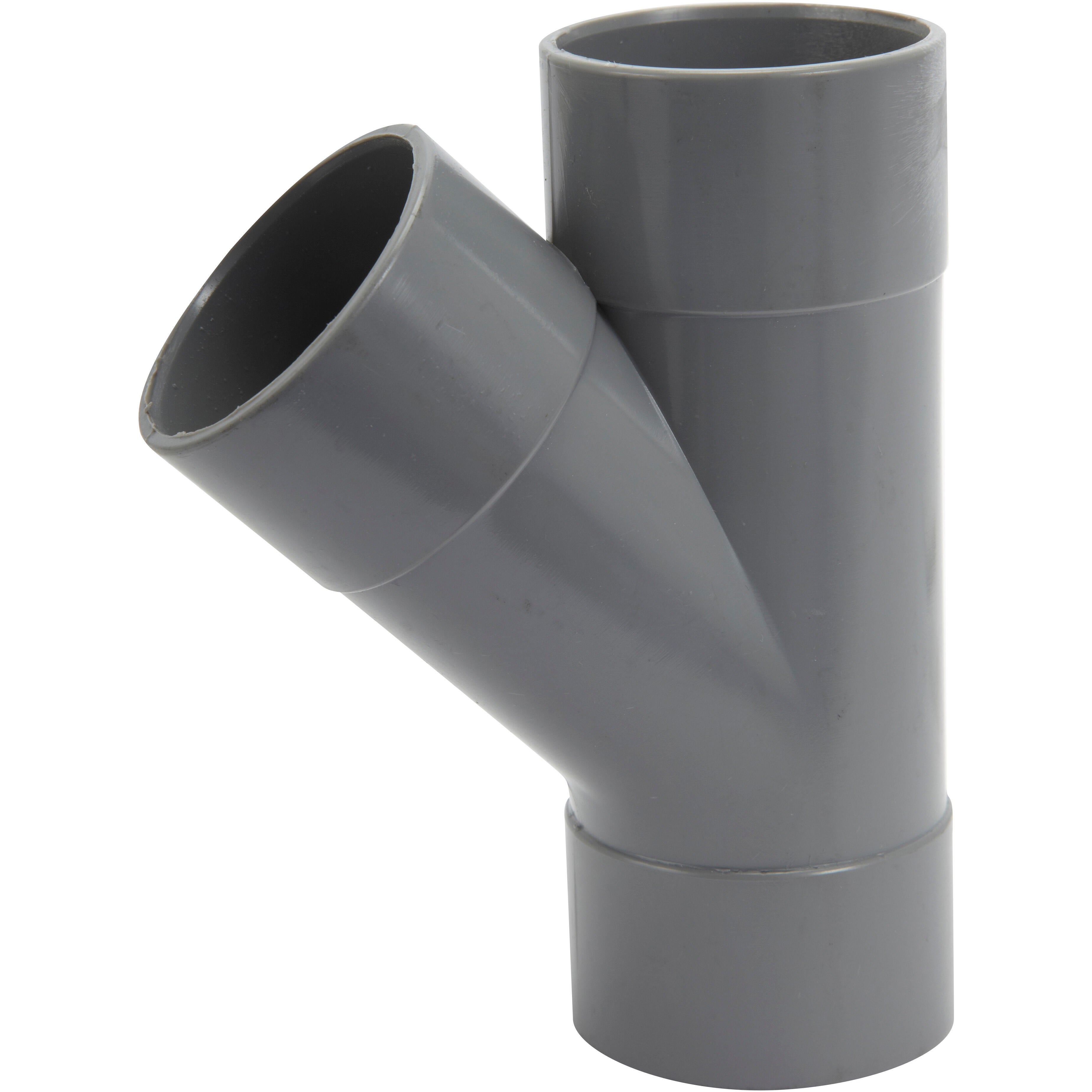 Culotte de branchement 45° en pvc à coller, femelle / femelle, D.50 - 2