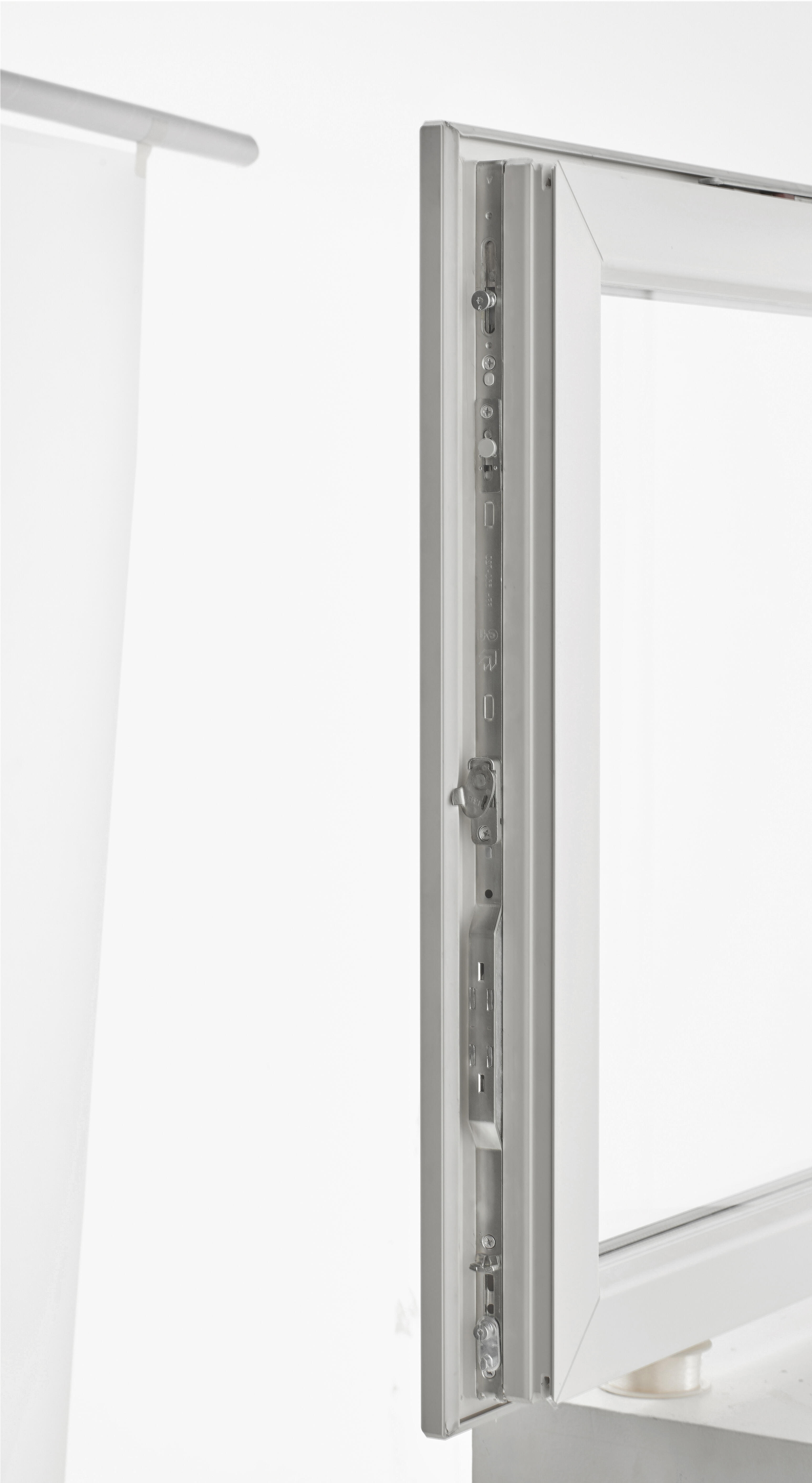 Fenêtre oscillo-battant PVC Essentiel H.75xl.60cm 1 vantail tirant G blanc - 8