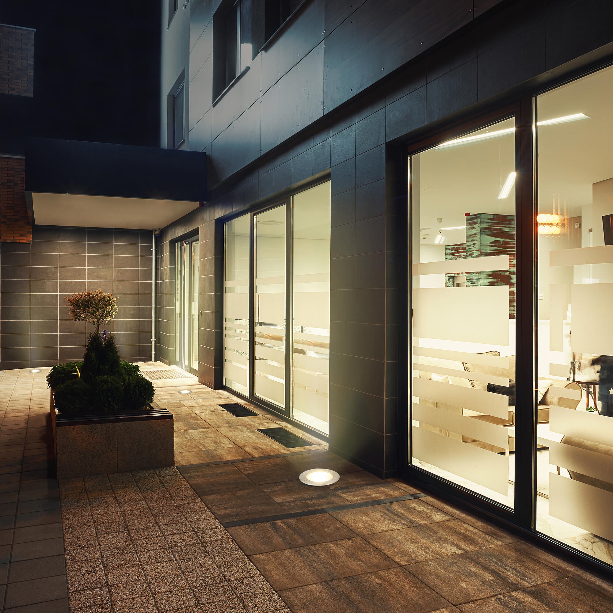 FOCO LED EXTERIOR EMPOTRABLE 50W ACERO IP67 RINGO - 2