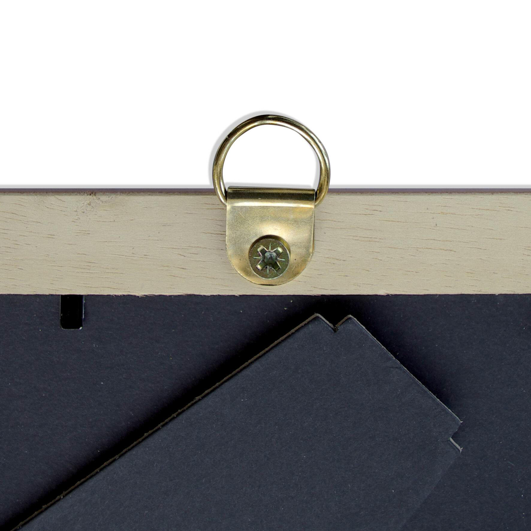 Lot de 4 anneaux étrier avec chape pour cadres moyens en bois LE CROCHET FRANCAI - 3