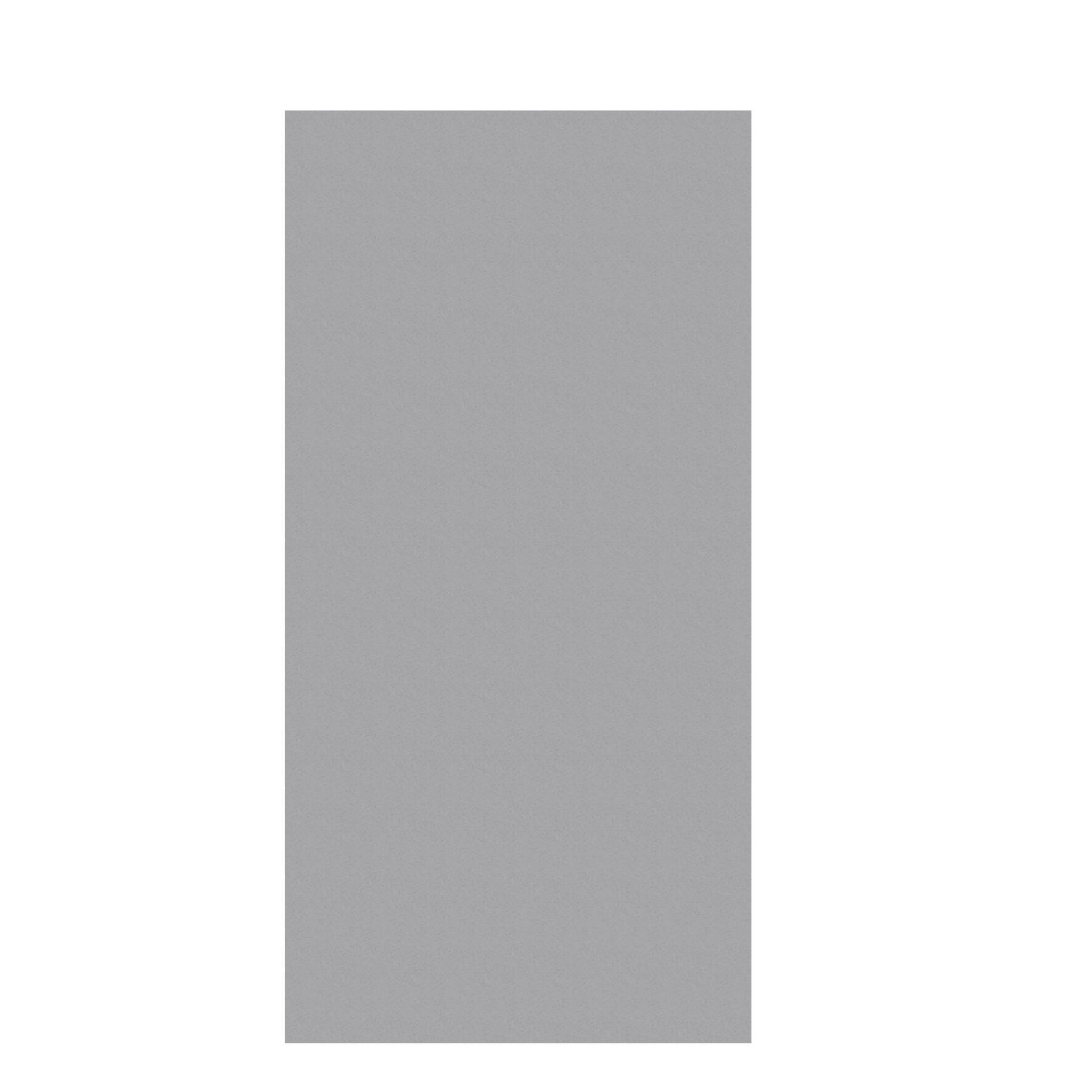 Panneau de clôture aluminium plein 2721, l.90 x H.180 cm, gris clair - 4