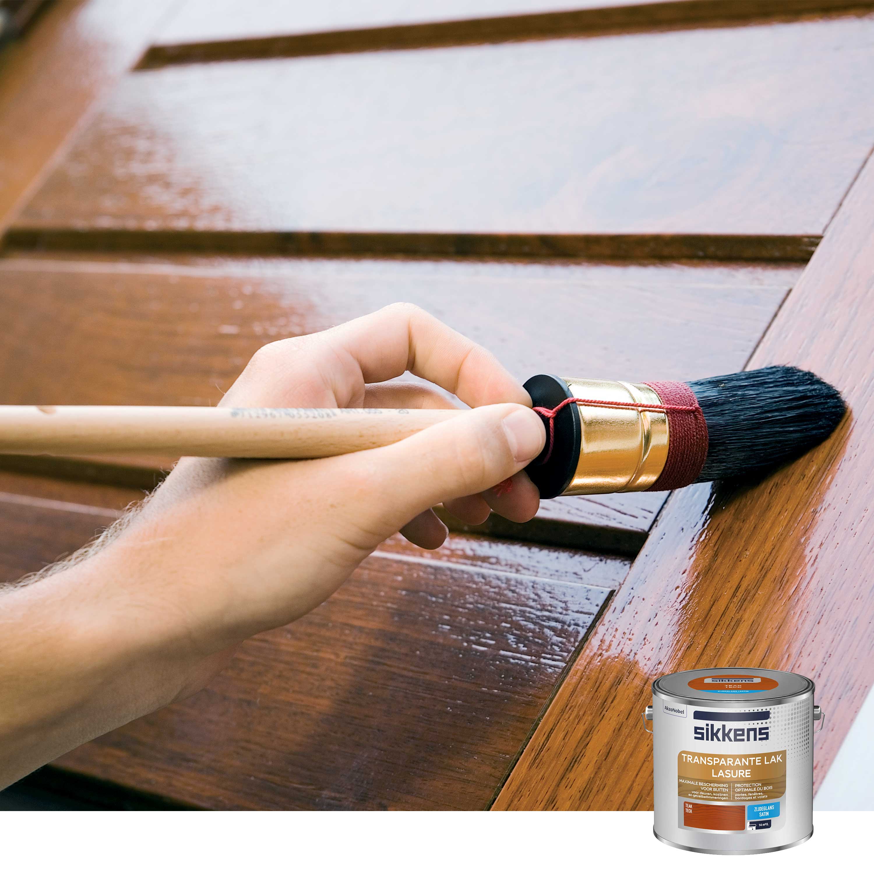 Lasure SIKKENS 7 ans teck satiné 2.5 l - 3
