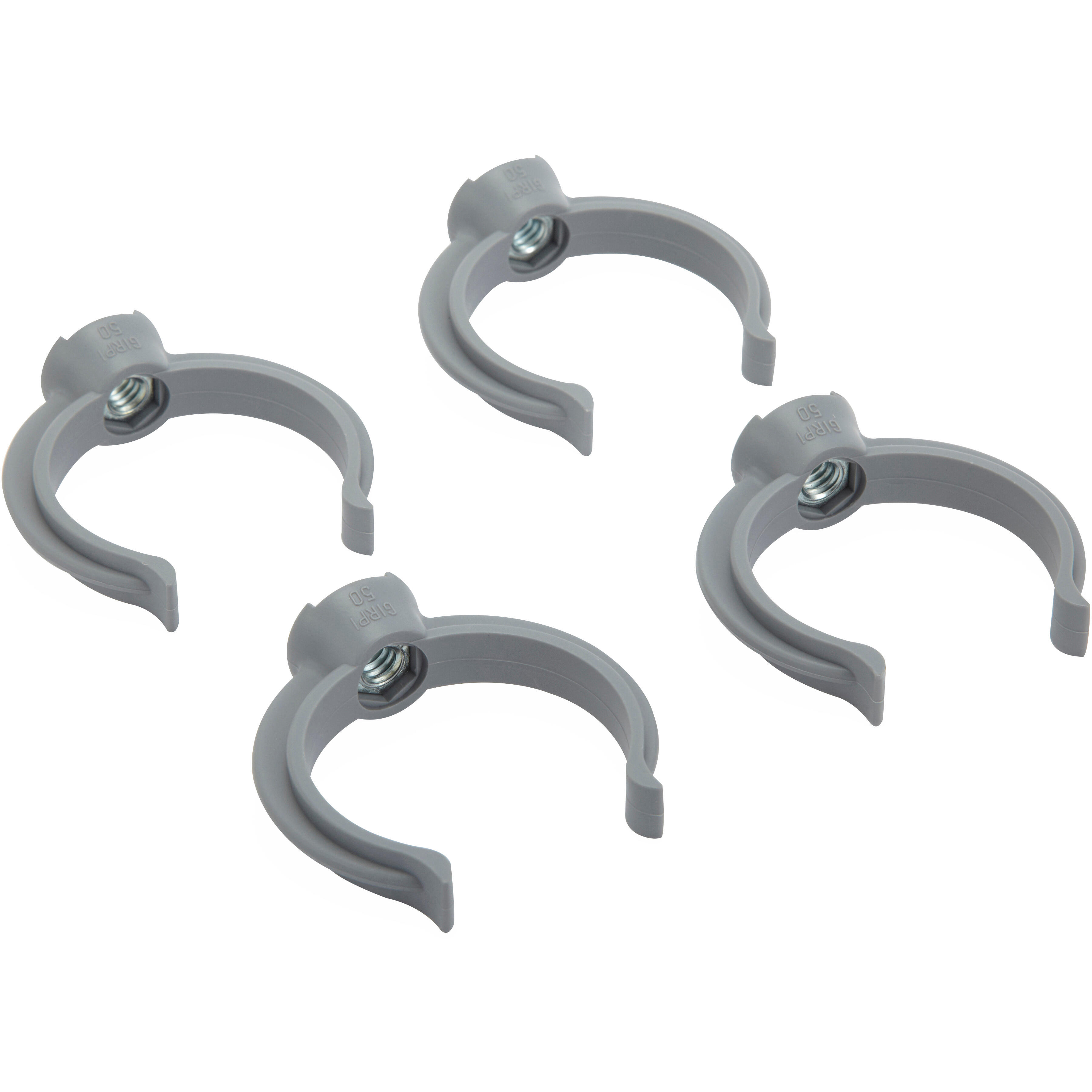 Lot de 4 colliers lyres en pvc à emboîtage, femelle, D.50 - 2