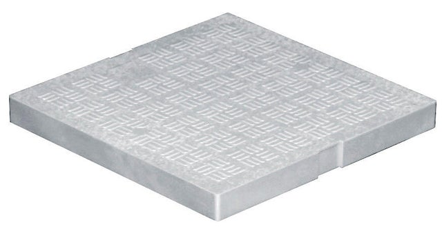 Tampon de sol antichoc pvc gris FIRST PLAST, L.20 x l.20 cm