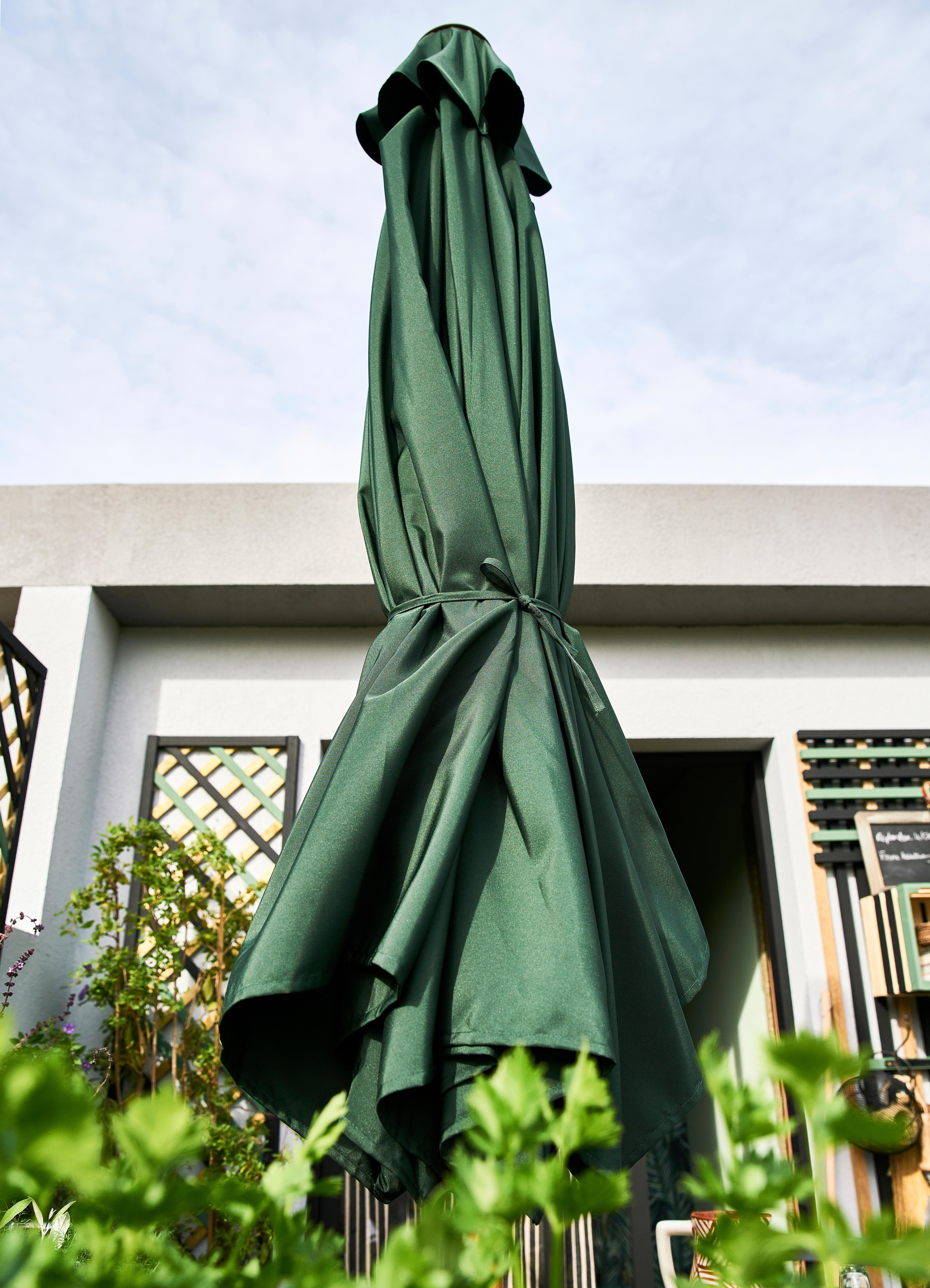 Parasol NATERIAL Agora vert octogonal - 5