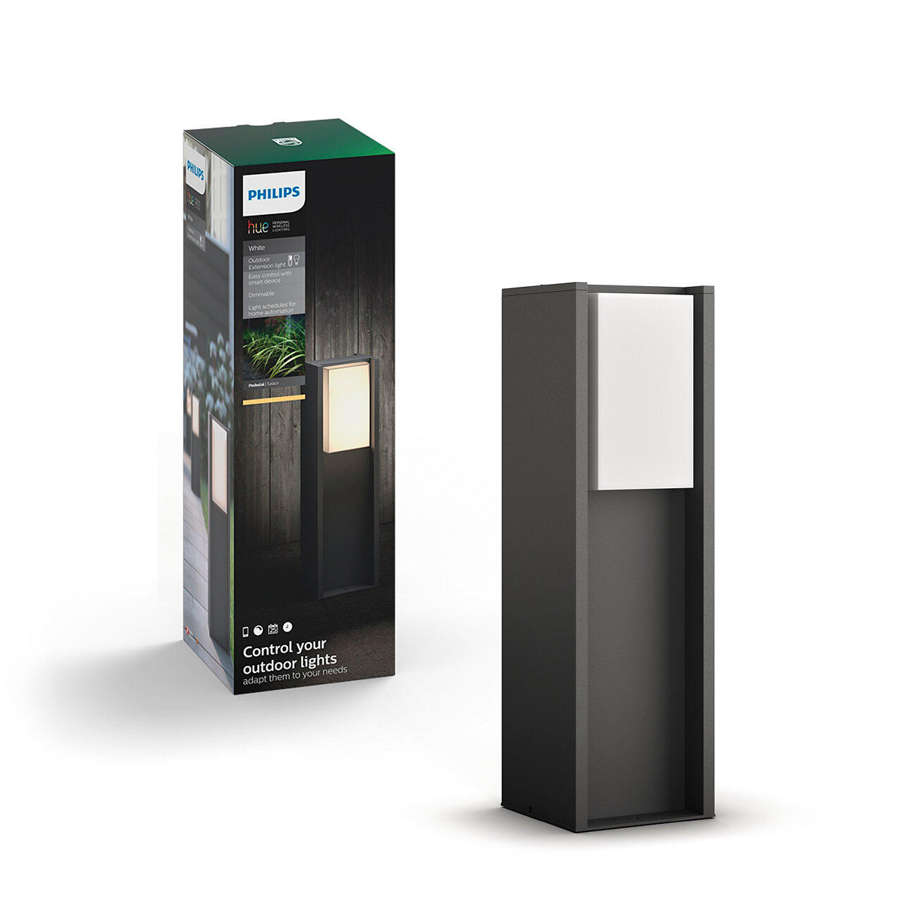 Borne extérieur Turaco e27 806 Lumen anthracite PHILIPS HUE - 2