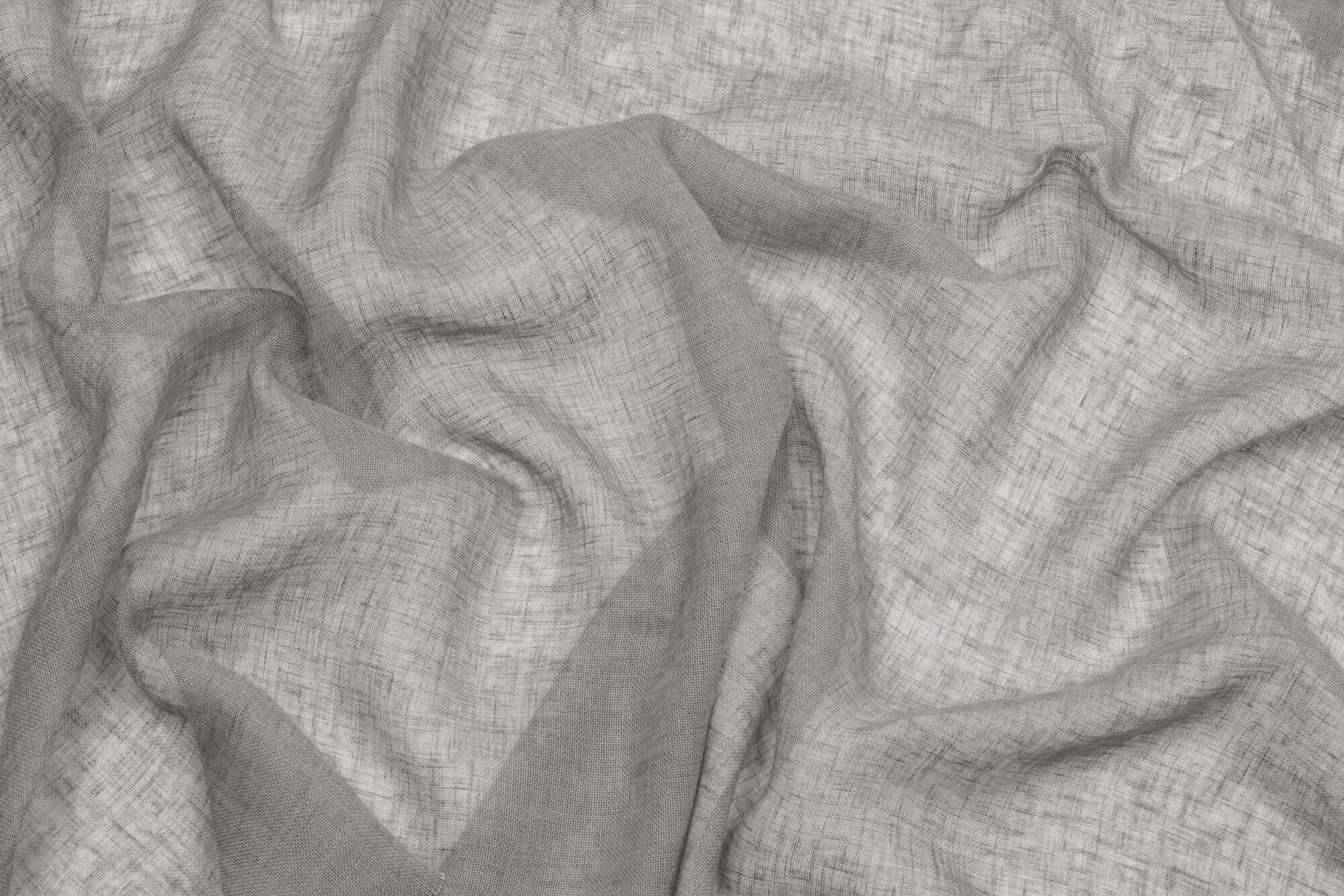 Voilage tamisant, Kaolin, gris H.240 x l.150 cm - 2