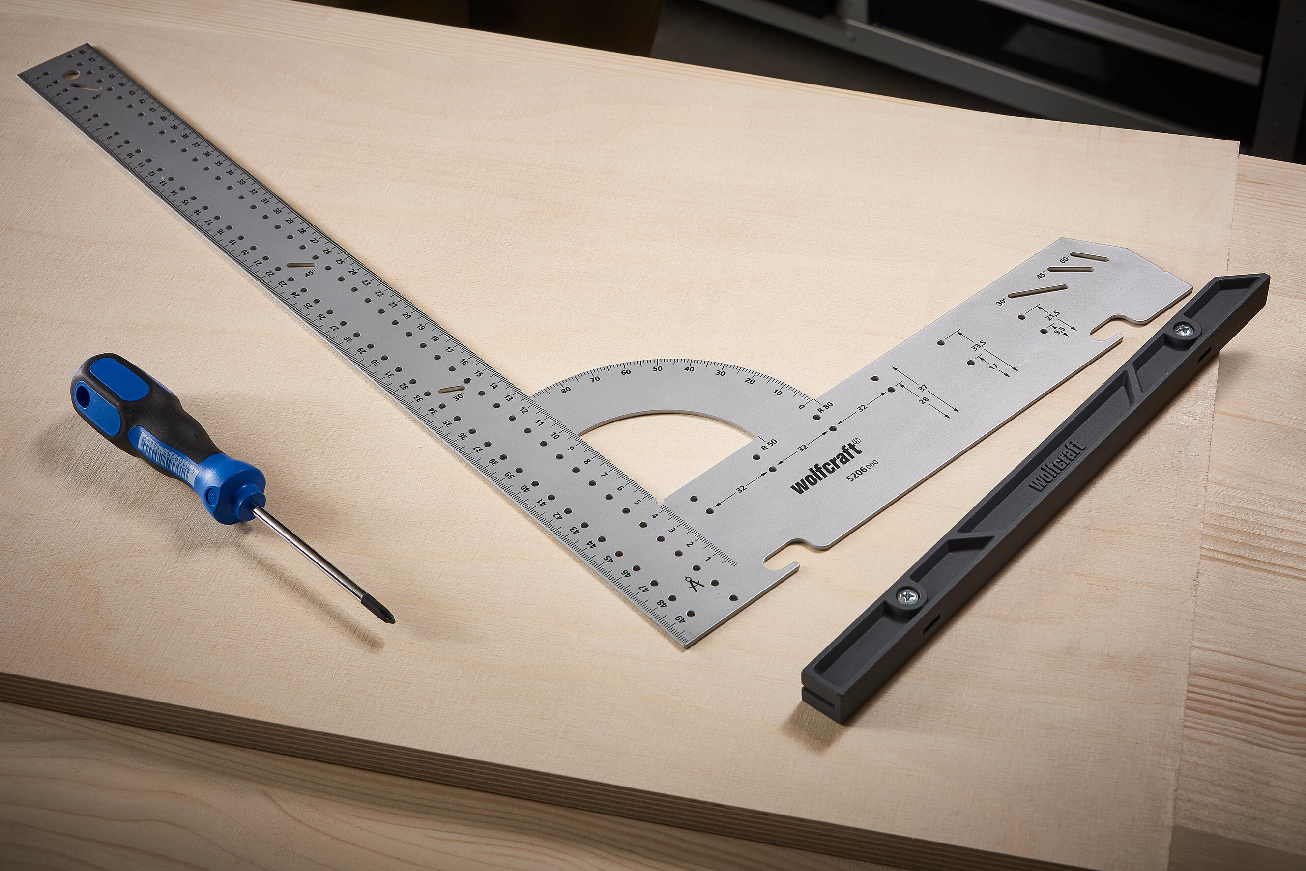 Equerre multifonction en acier WOLFCRAFT, 50 cm - 5