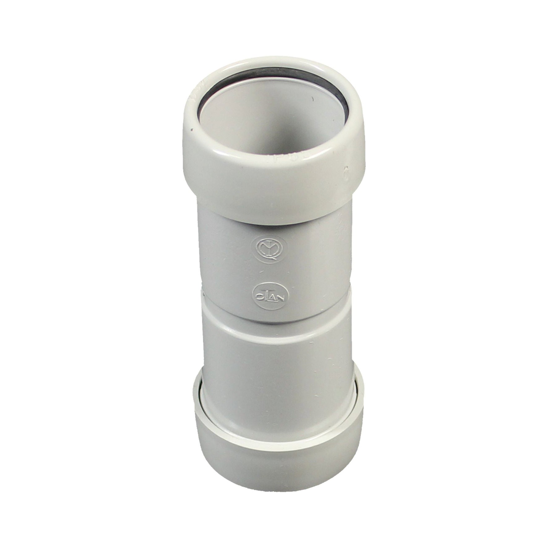 Raccordo per condotto elettrico rigido tubo-tubo dritto ø 20 MM IP65 in PVC grigio - 2