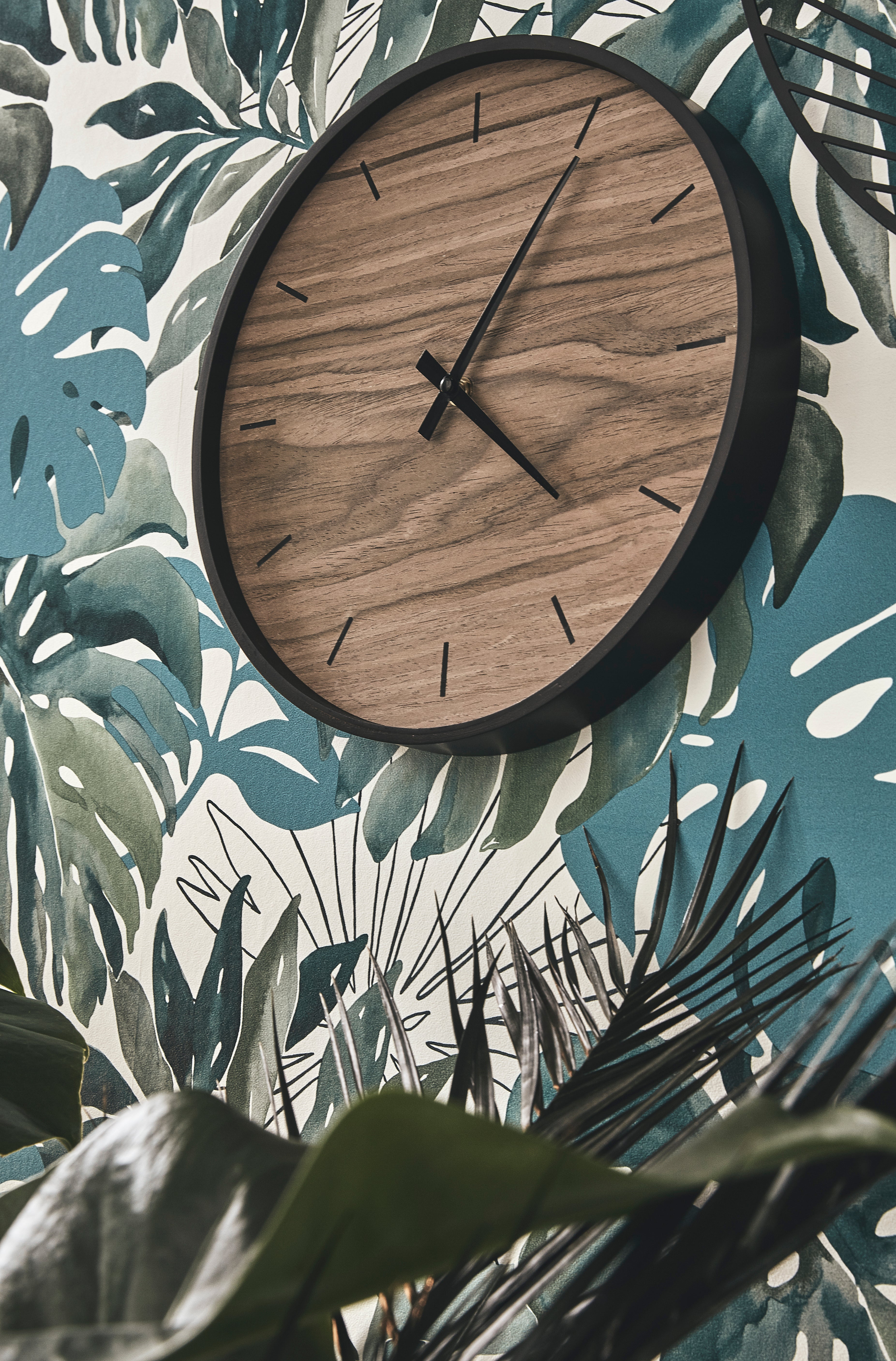 Horloge à fixation murale bois Namata noir Diam.33 cm - 2