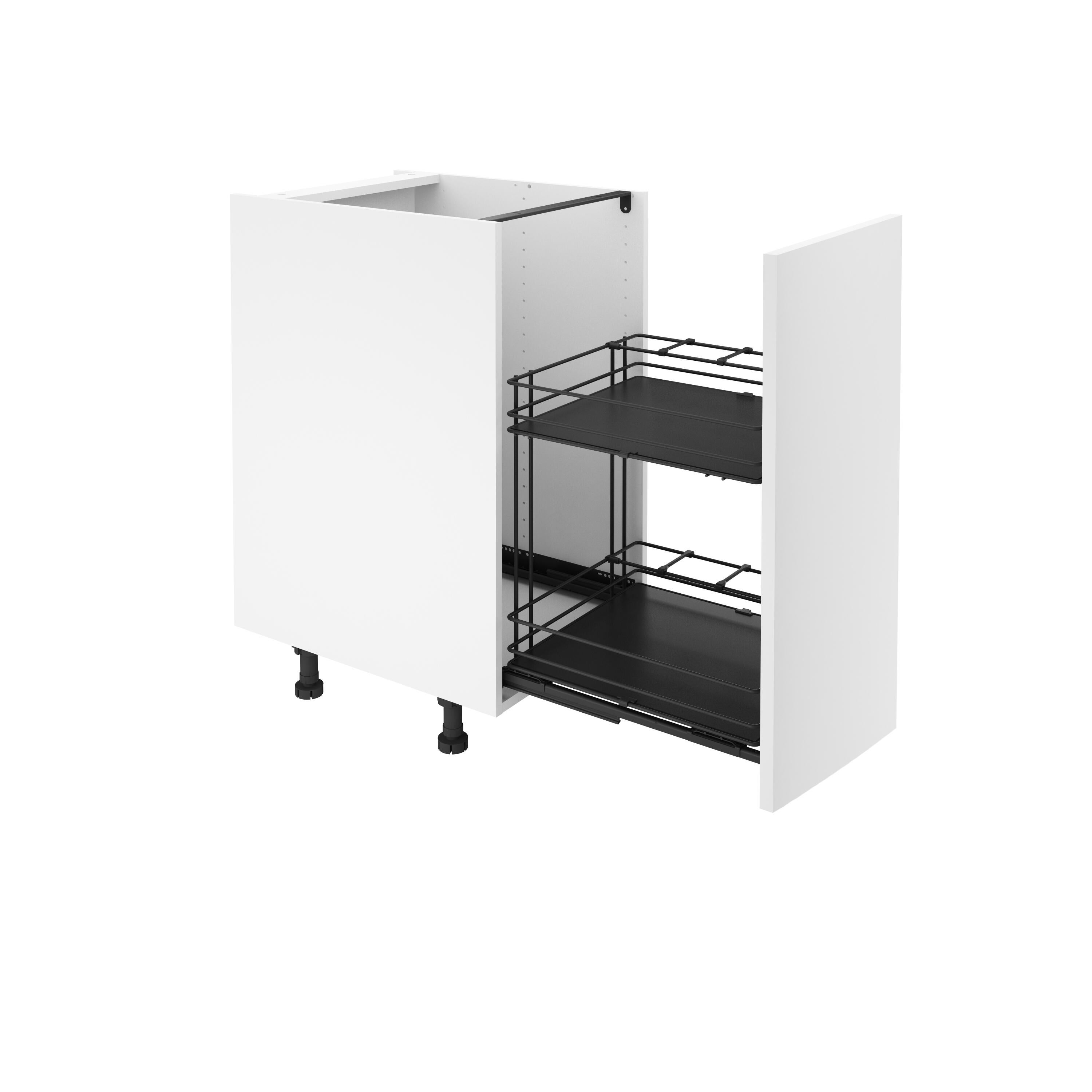 Rangement coulissant, 2 paniers pour meuble l.45 cm / colonne l. 45 cm - 2