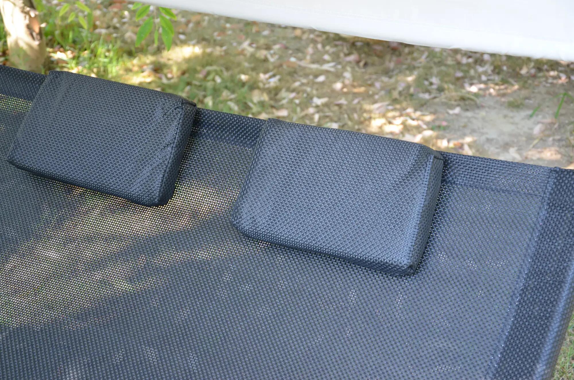 Hamac avec structure acier Wellness GIVEX noir L.200 x l.140 cm - 7