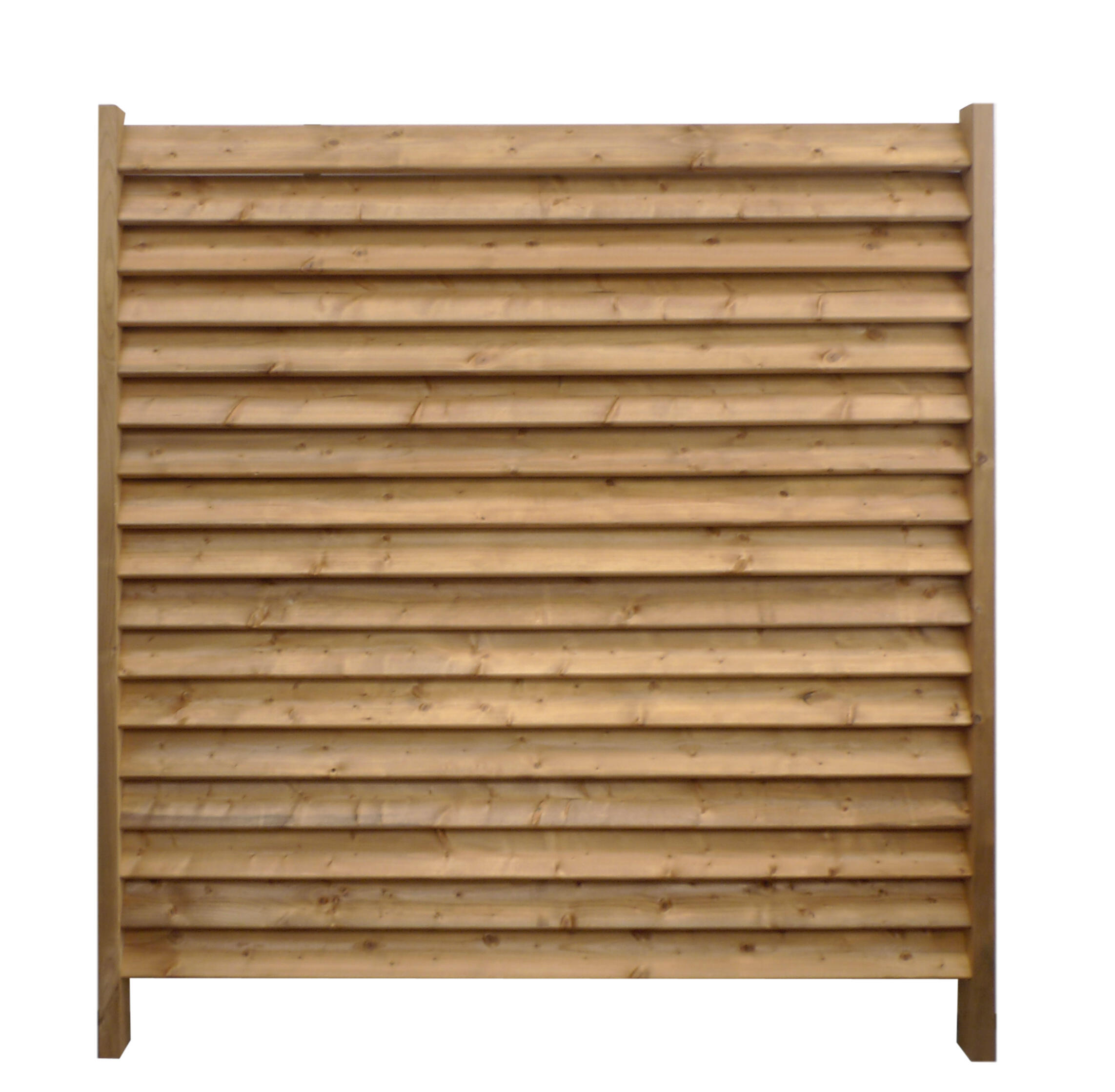 Lame de clôture bois marron Epicea, L.176 x Ht.12 cm x Ep. 20 mm - 2