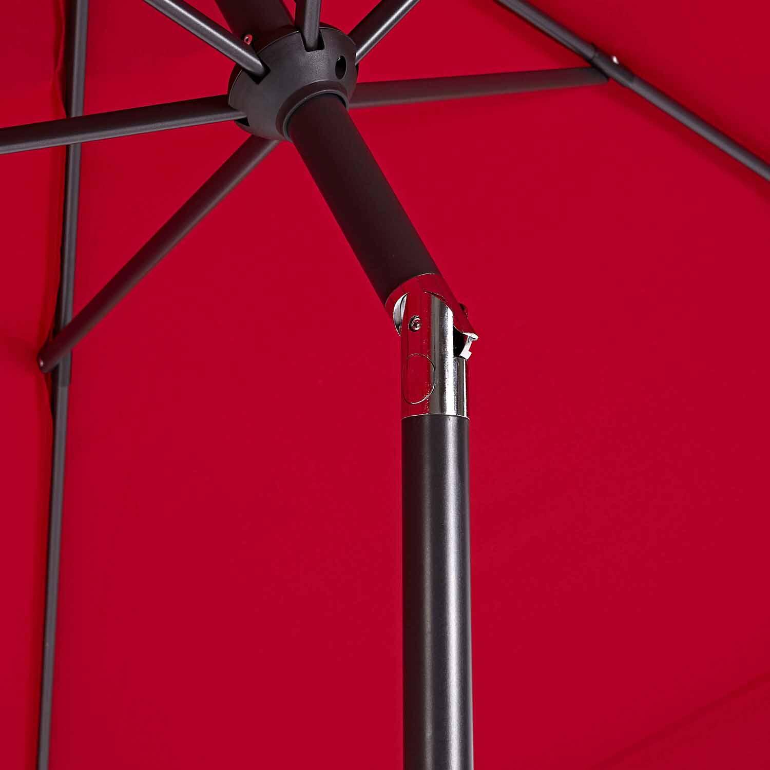 Parasol NATERIAL Avea rouge hexagonal - 6