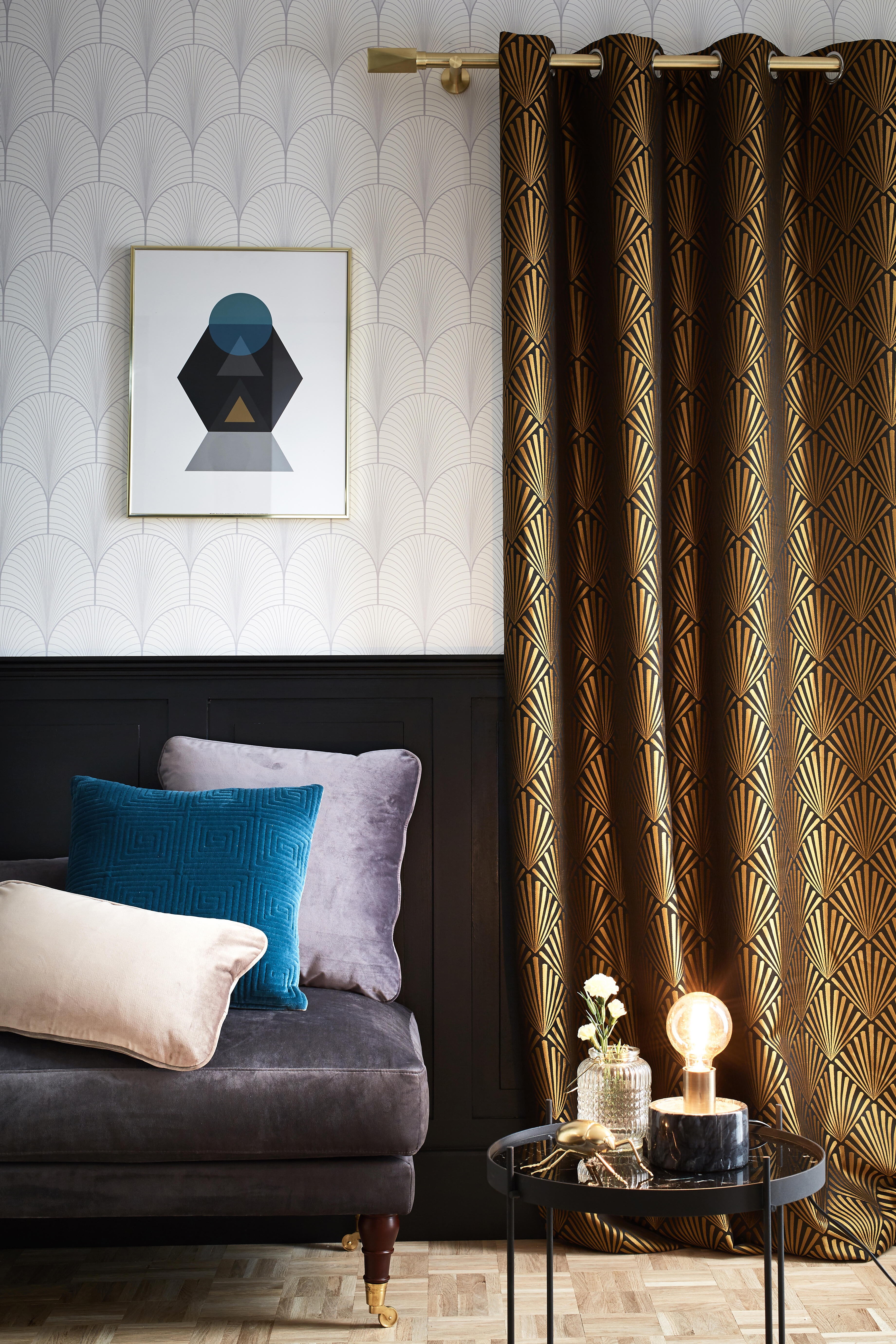 Rideau tamisant, Tilda, noir H.260 x l.140 cm - 4