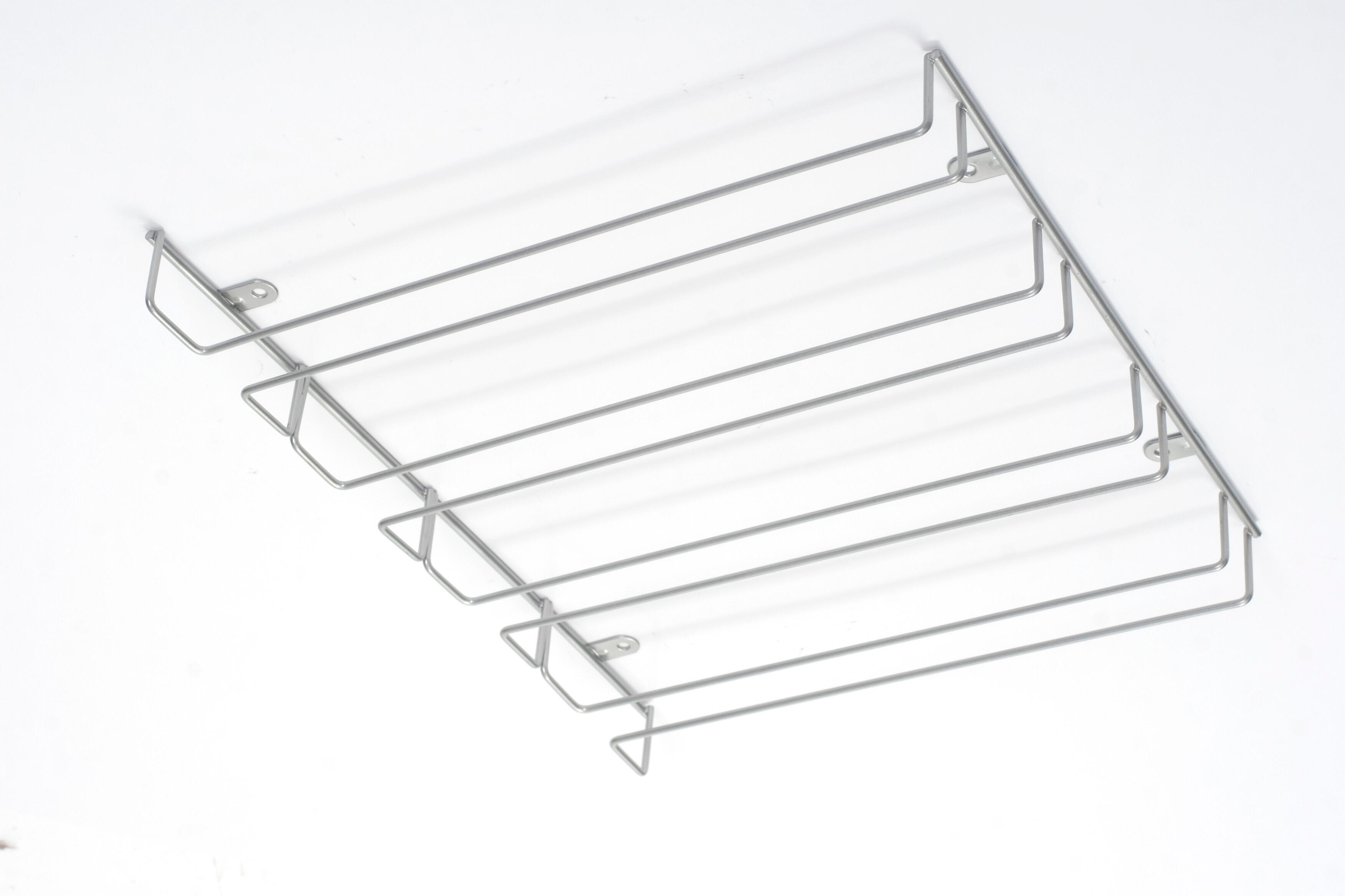 Support Verre à Vin Sous Armoire - Doré - 91 X 28 X 5,5 Cm - Pour Bar, Restaurant, Cuisine