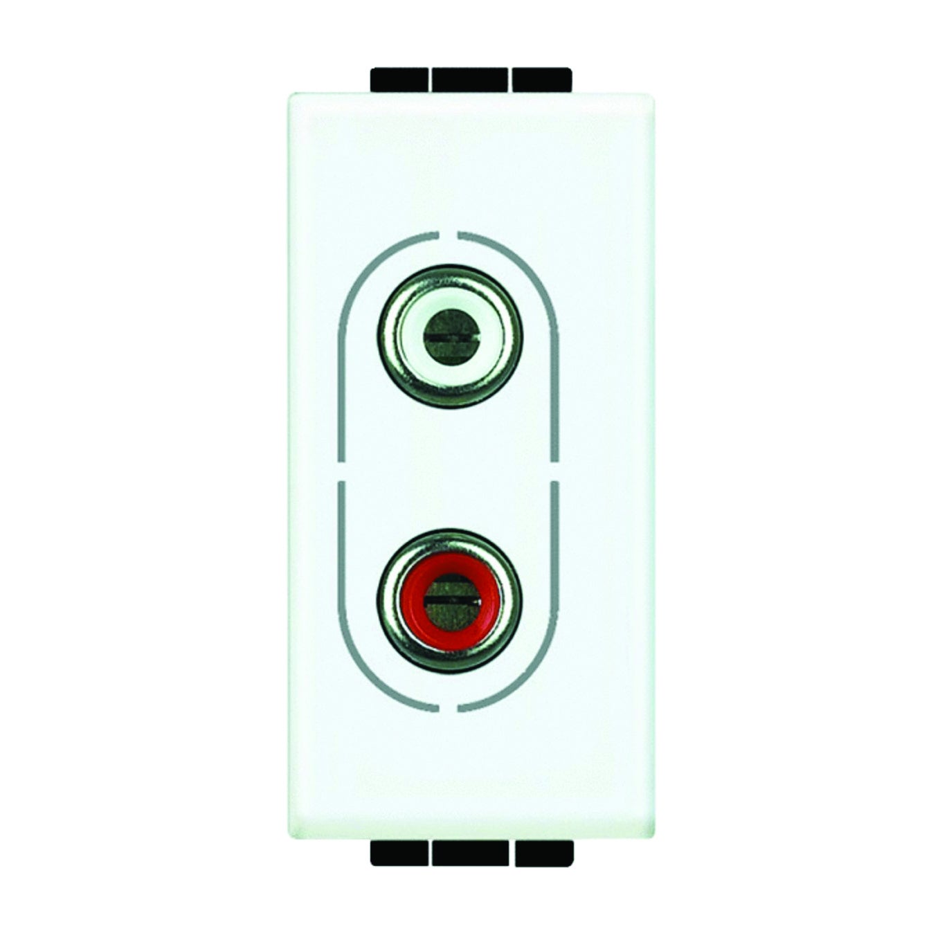 Legrand N4269R Presa RCA 2 Ingressi – Rosso/Giallo – Per Impianti Audio/Video - 2
