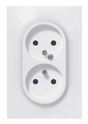 Legrand 080241 Cadre Saillie Céliane 1 Poste Blanc - Lot De 2