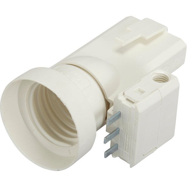 Fiche DCL et douille électrique e27 vis pvc blanc LEGRAND