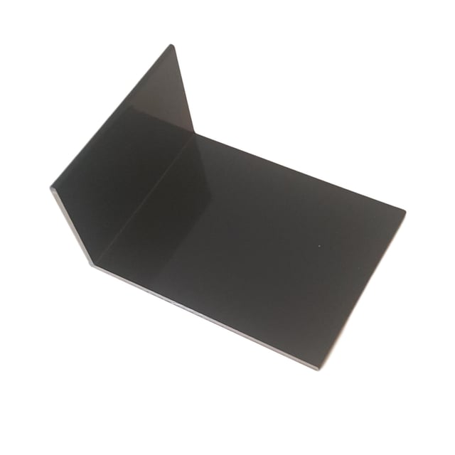 Lot de 5 arrêt-plaques pour profilé porteur gris ral 7016, L.0.1 m