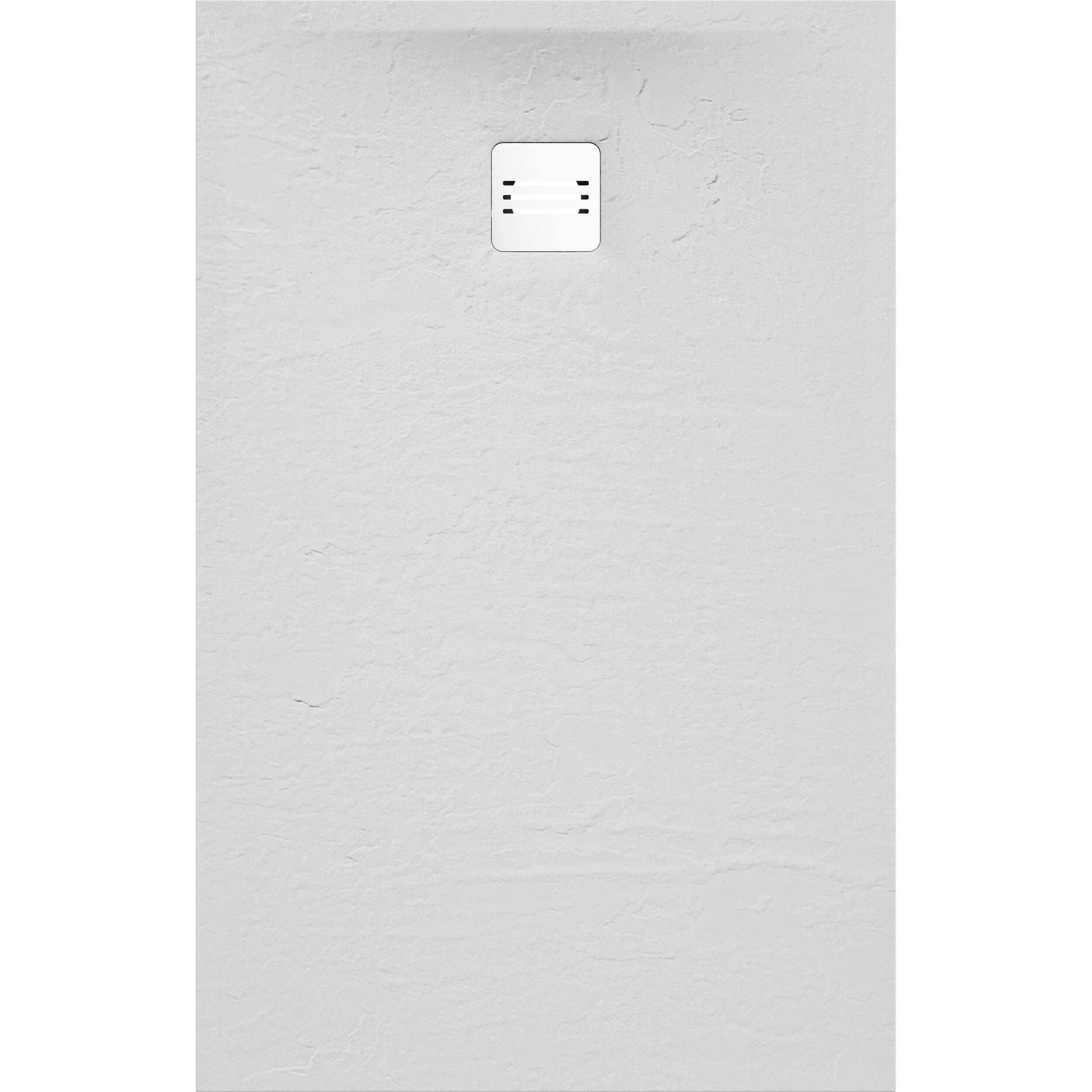 Receveur de douche extraplat, résine, blanc L.140 x l.90 cm, Remix light - 3