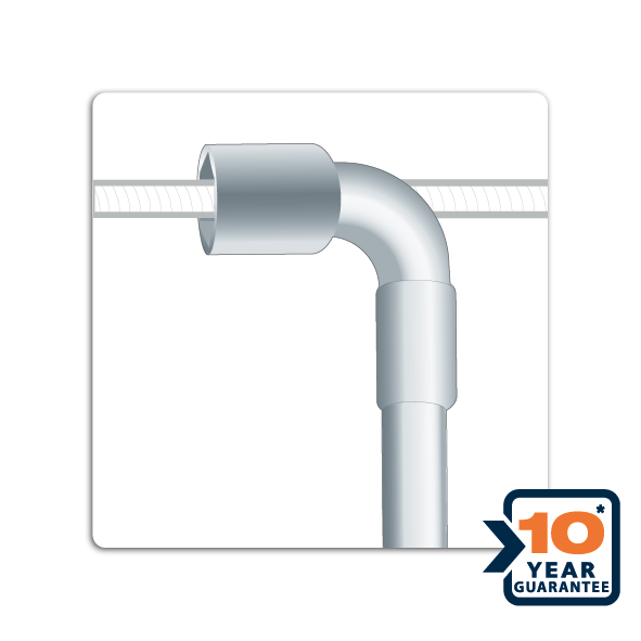 Clé à pipe débouchée DEXTER acier, diam.9 mm - 3