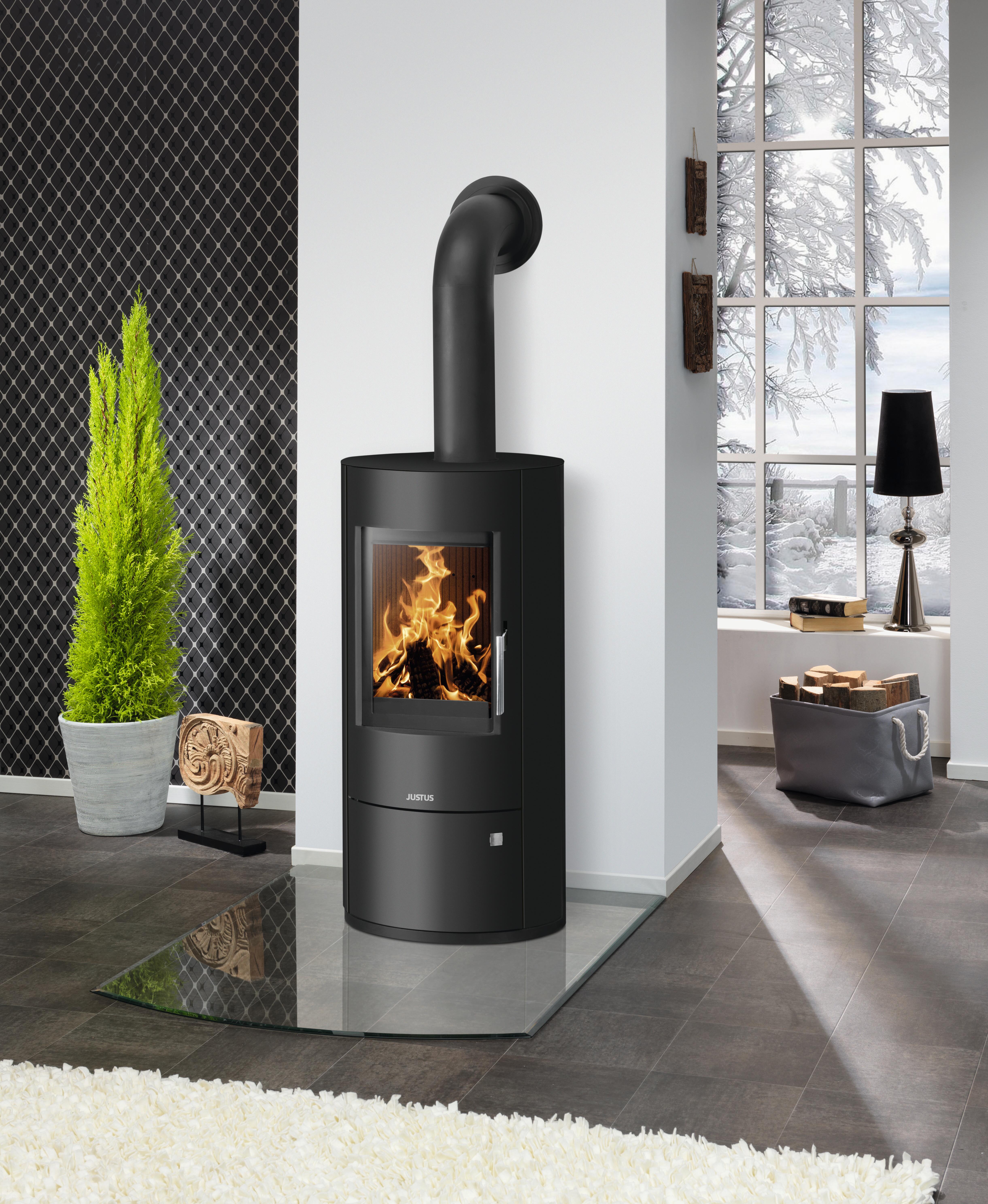 Poêle à bois JUSTUS Austin noir, 7 kW Leroy Merlin — free download