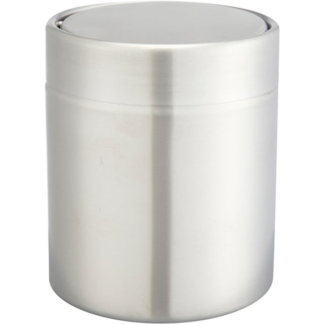 Poubelle de salle de bains 1.25L chromé