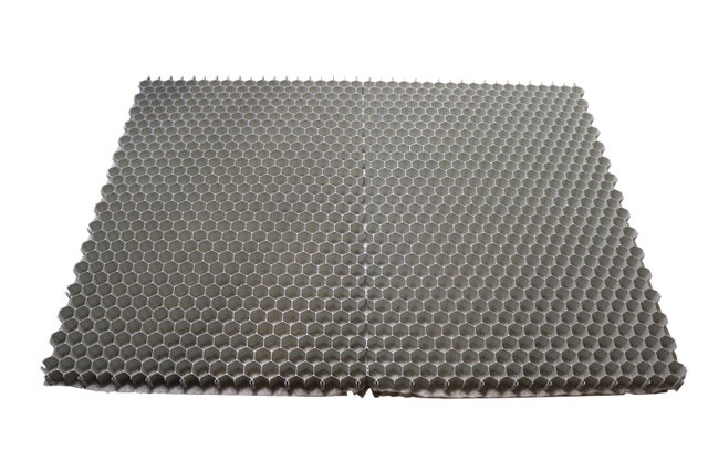 Plaque stabilisatrice pour gravier avec géotextile ALVEPLAC, Gris