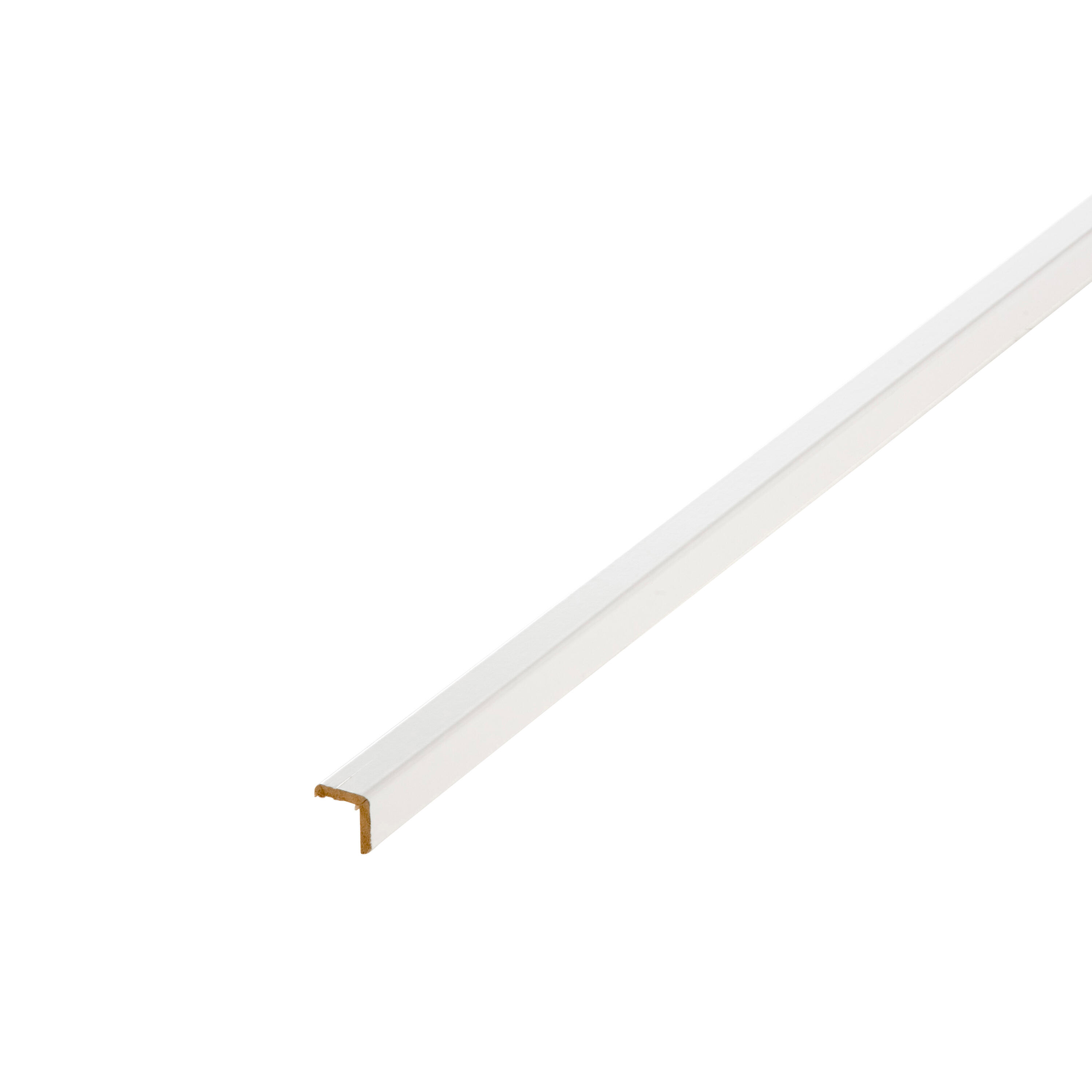 Rail Aluminium Arc Rond Droit Gardinia Pour Rails Rideaux Aluminium 1 Voie Blanc 20x20cm