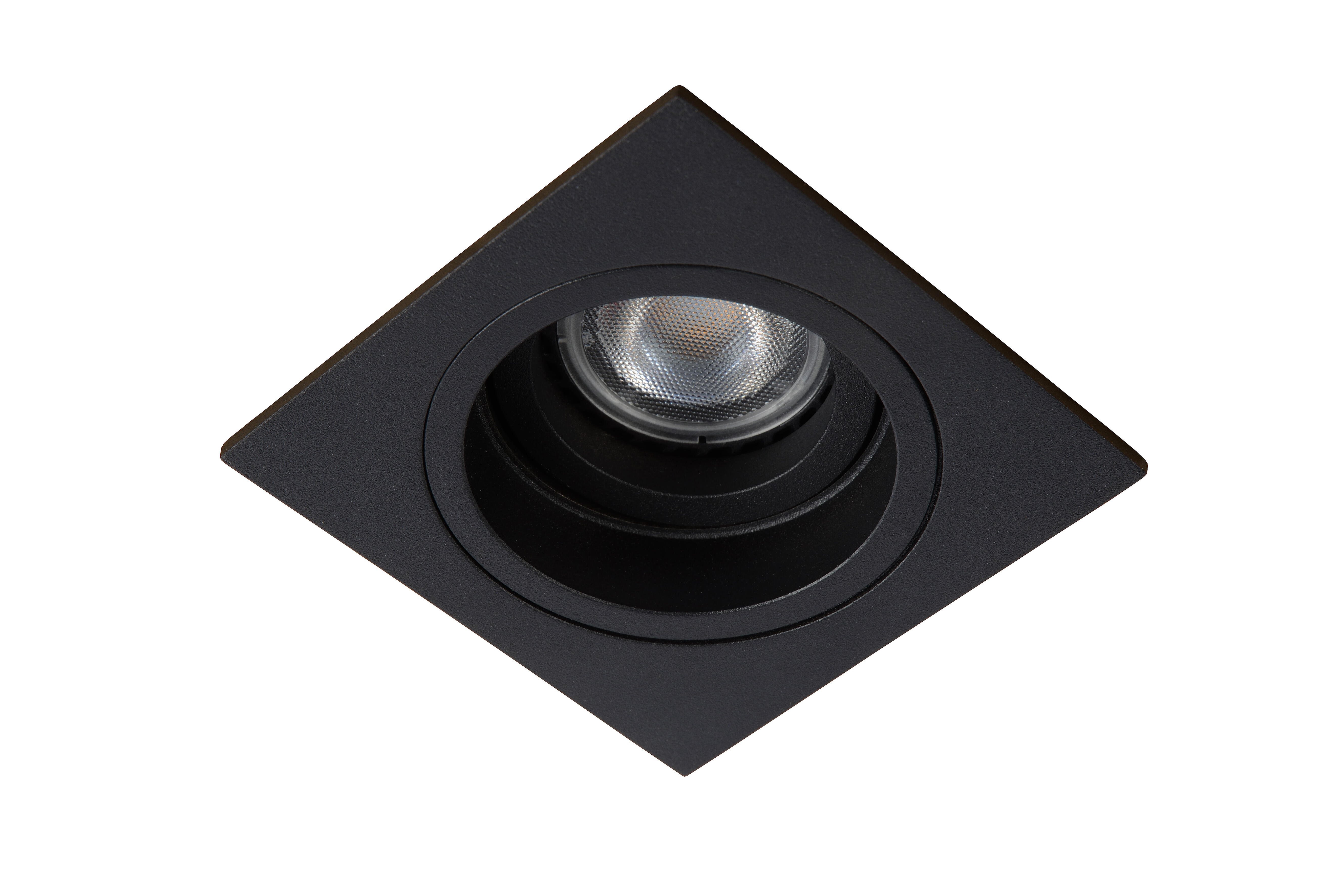 Spot individuel à encastrer Embed carré orientable sans ampoule LUCIDE gu10 noir - 3