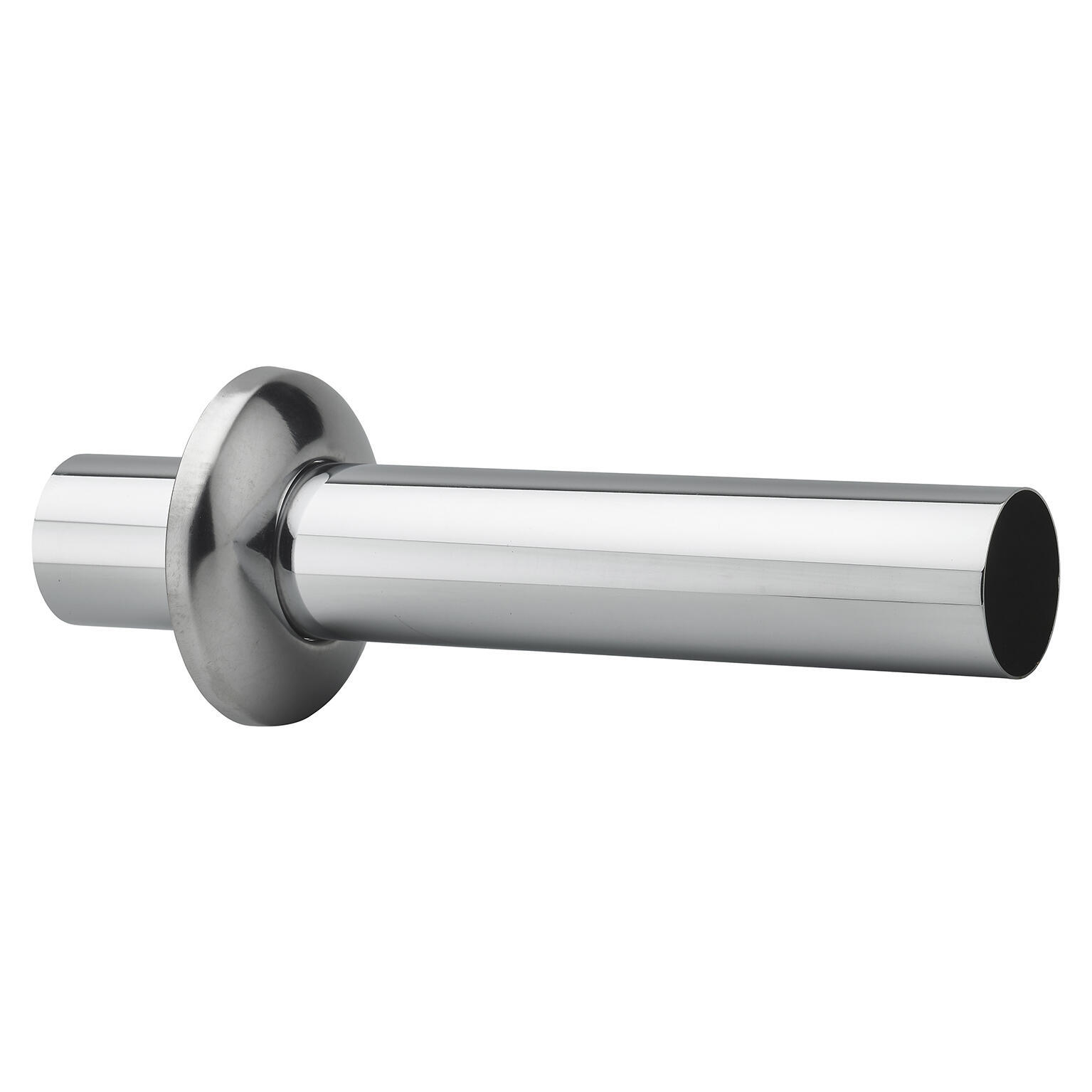 Sortie Murale Laiton Chrom D 32 Mm rosace Inox D 63 Mm VALENTIN 