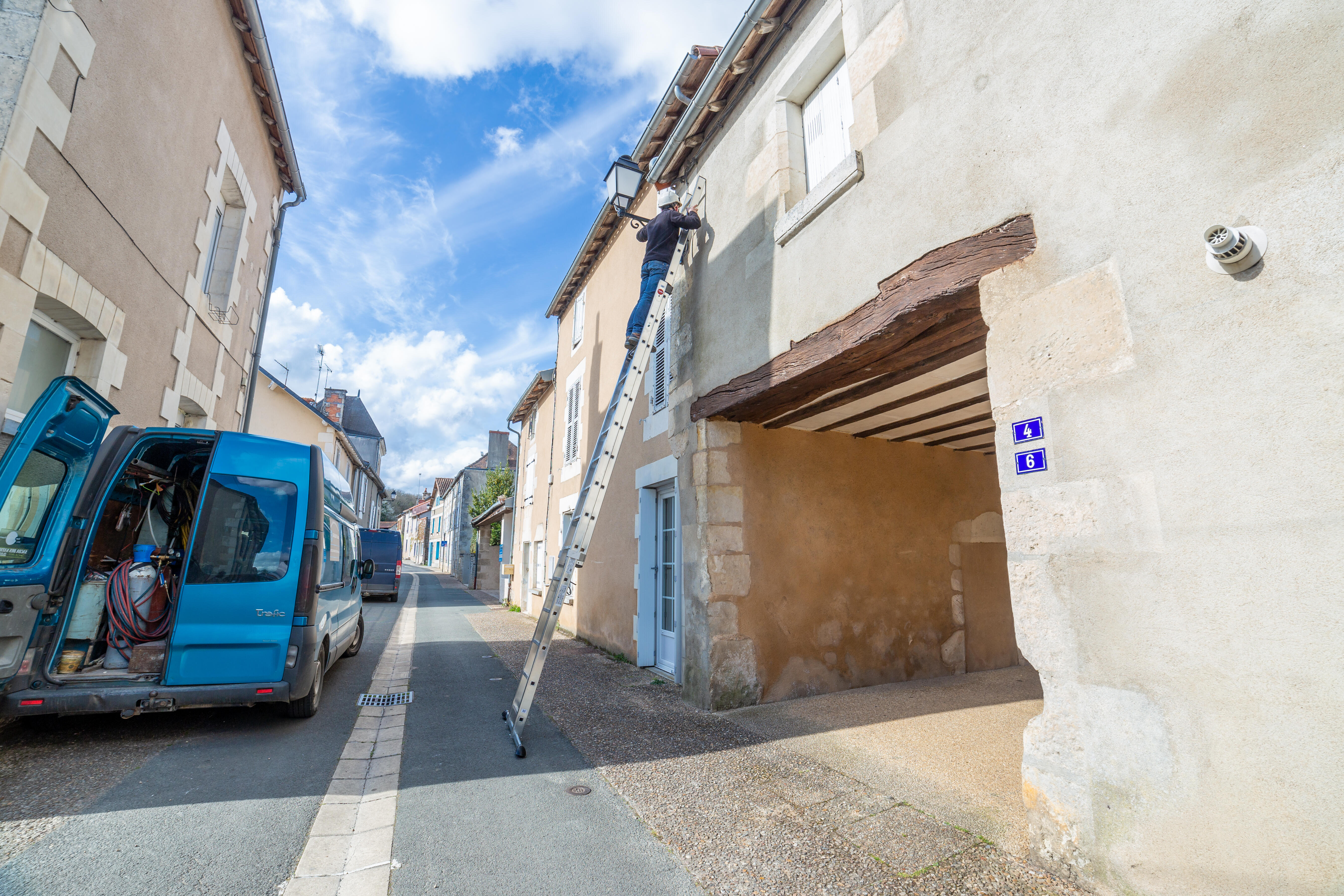 Echelle coulissante aluminium HAILO 2 marches - 4