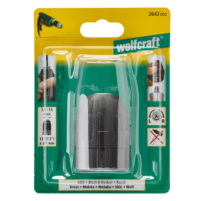 Pour Perceuse 2627 Clé De Mandrin Wolfcraft 16 Mm - - Argent Clé Mandrin DIN 6349 Pour Perceuse 2627 Clé De Mandrin Wolfcraft 16 Mm - - Argent Clé Mandrin DIN 6349