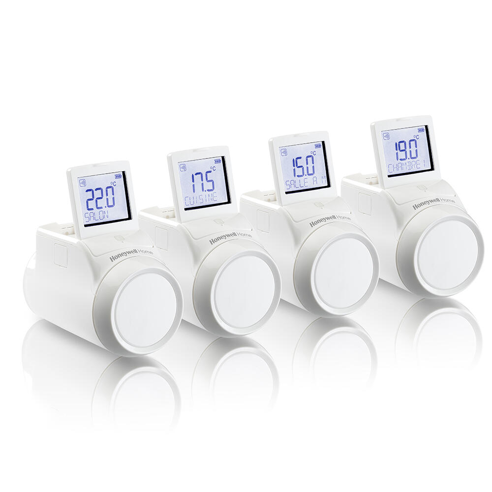 Pack 4 têtes radiateur thermostatique connectées écran Evohome THR92 HONEYWELL - 7